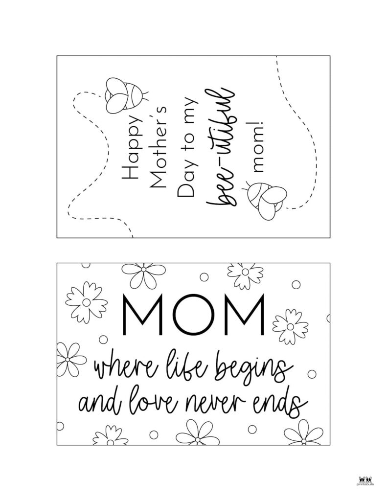 Mother&amp;#039;S Day Cards - 50 Free Printable Cards | Printabulls inside Free Printable Mothers Day Cards From Husband