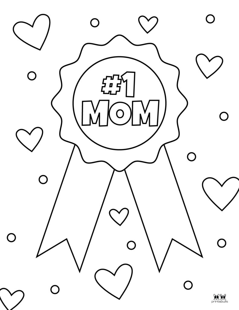 Mother&amp;#039;S Day Coloring Pages - 50 Free Printables | Printabulls for Free Printable Mothers Day Coloring Pages