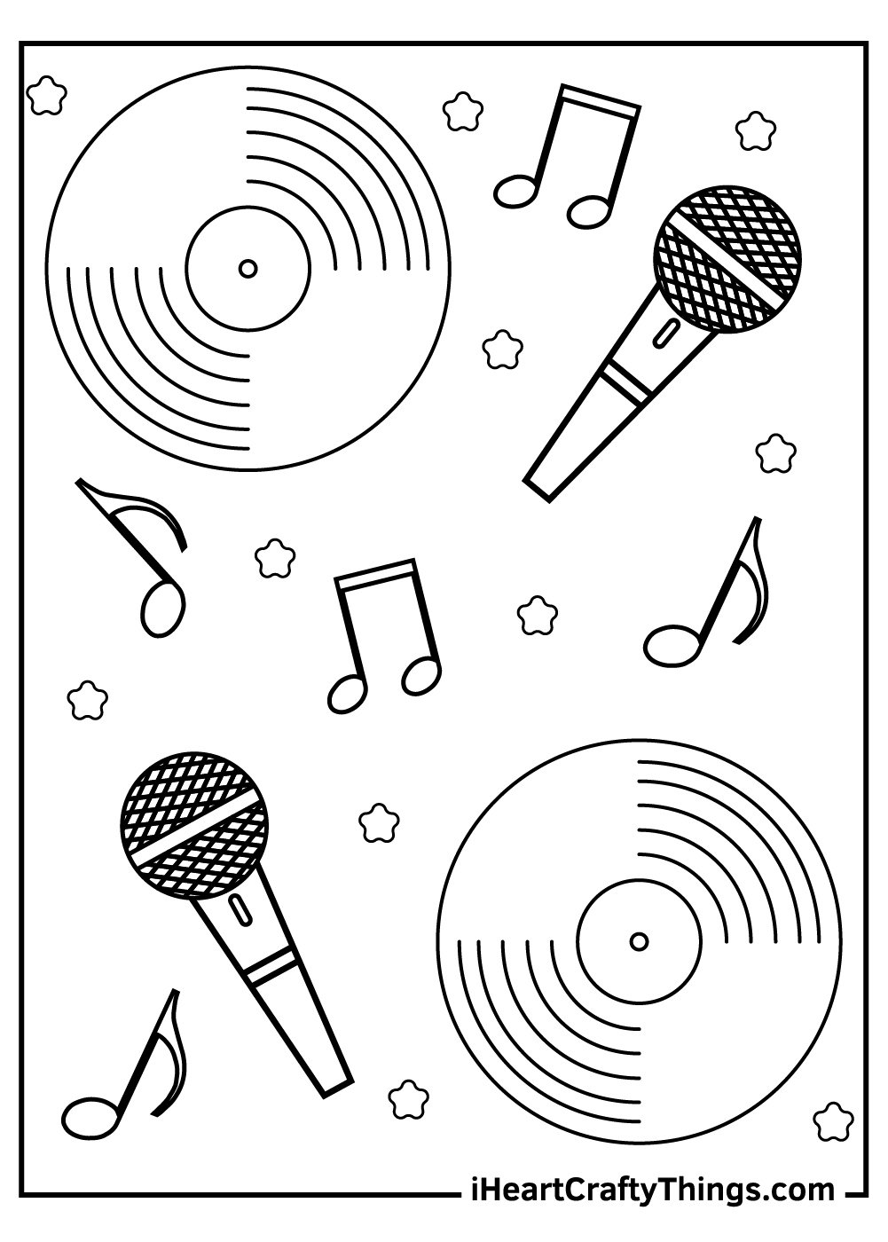 Music Coloring Pages (100% Free Printables) in Free Printable Pictures Of Music Notes