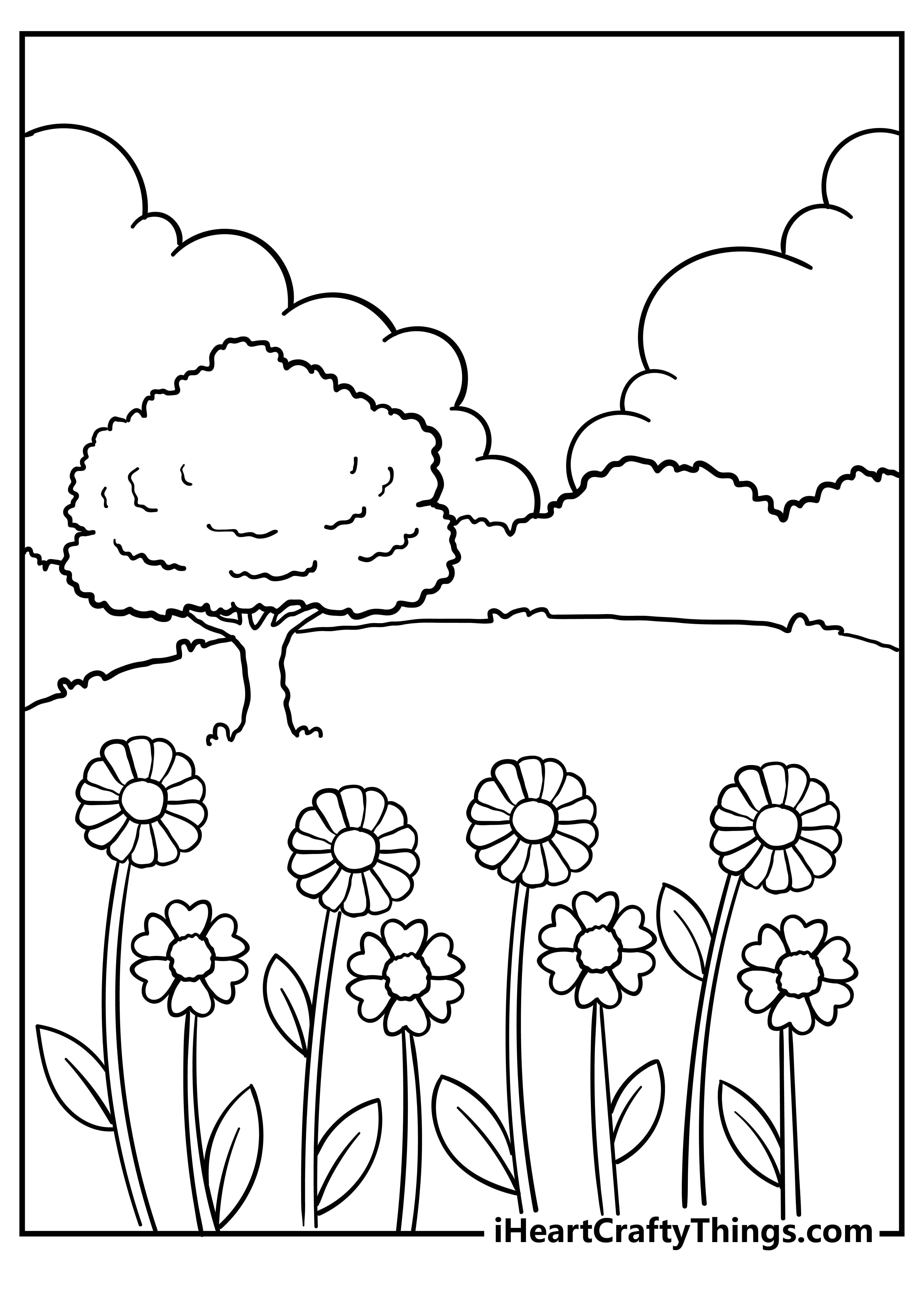 Nature Coloring Pages (100% Free Printables) with regard to Free Printable Nature Coloring Pages