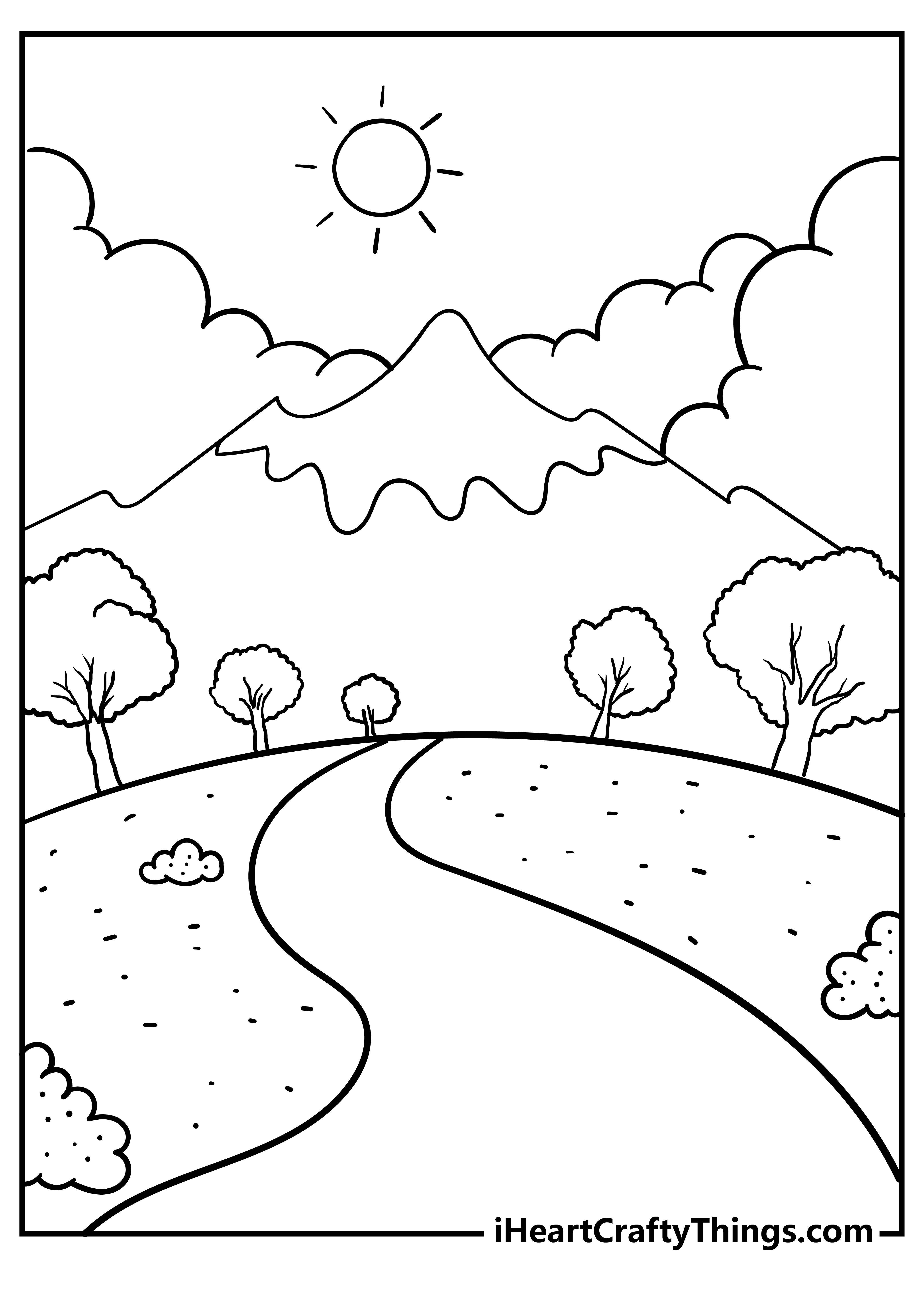 Nature Coloring Pages (100% Free Printables) with regard to Free Printable Nature Coloring Pages