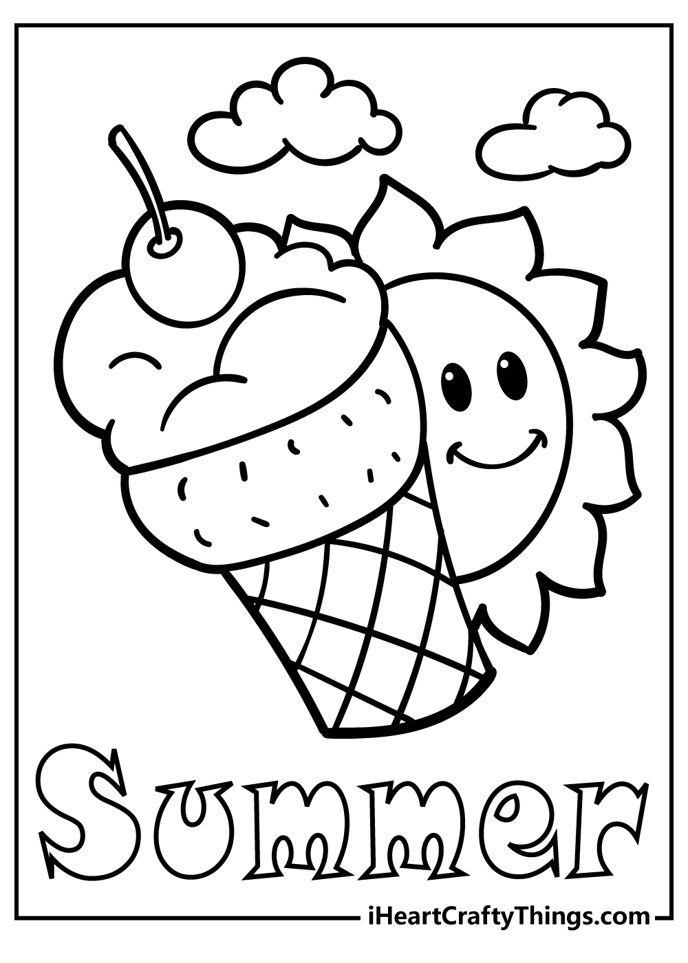 New Summer Coloring Pages For 2024 (100% Free Printables) inside Summer Coloring Sheets Free Printable