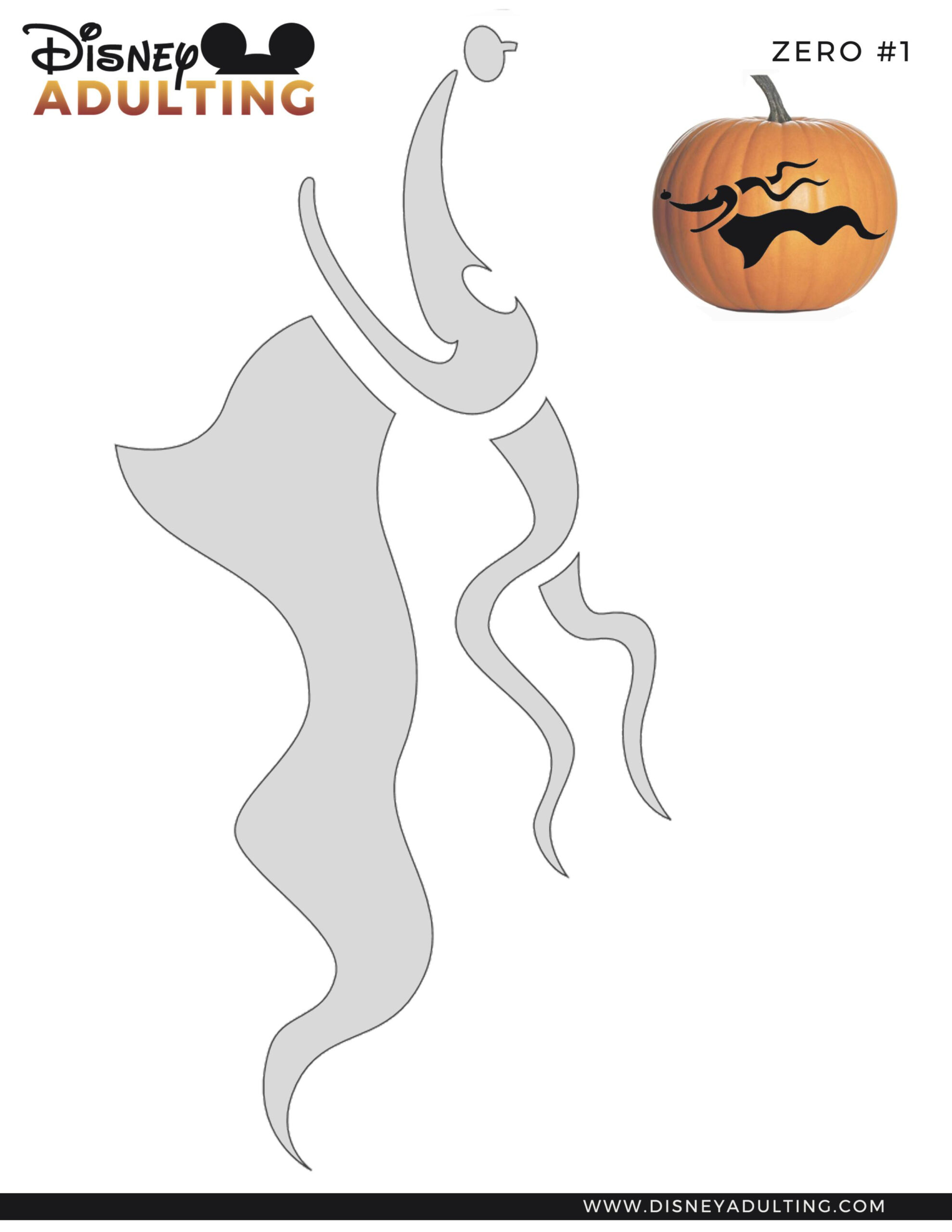 Nightmare Before Christmas: Zero (Pumpkin Stencil - Pumpkin regarding Free Printable Nightmare Before Christmas Pumpkin Stencils