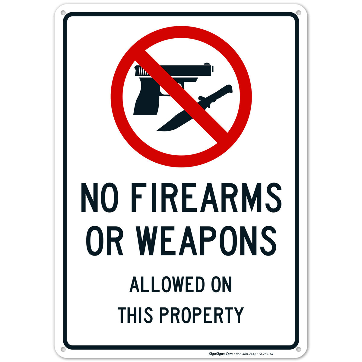 No Firearms Guns Or Weapons Allowed Sign, | Ebay within Free Printable No Guns Allowed Sign