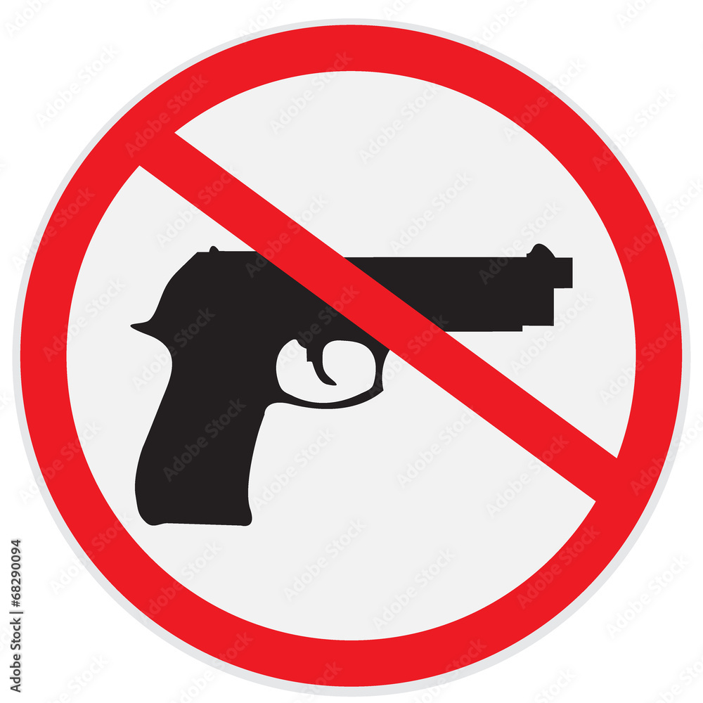 No, Guns, Allowed, Sign Stock-Vektorgrafik | Adobe Stock inside Free Printable No Guns Allowed Sign