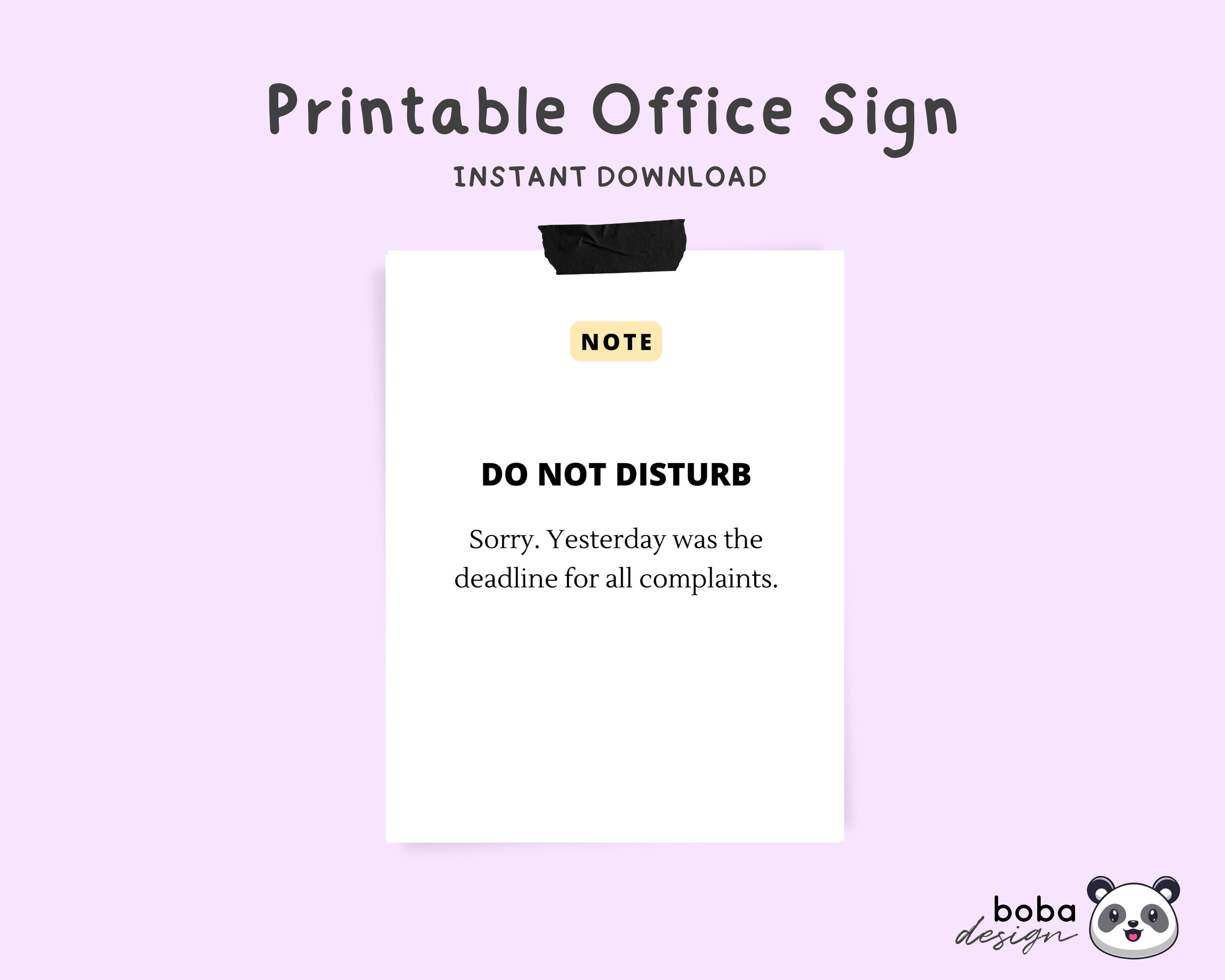 Office Signs Do Not Disturb Printable Funny Door Sign School intended for Free Printable Funny Office Signs