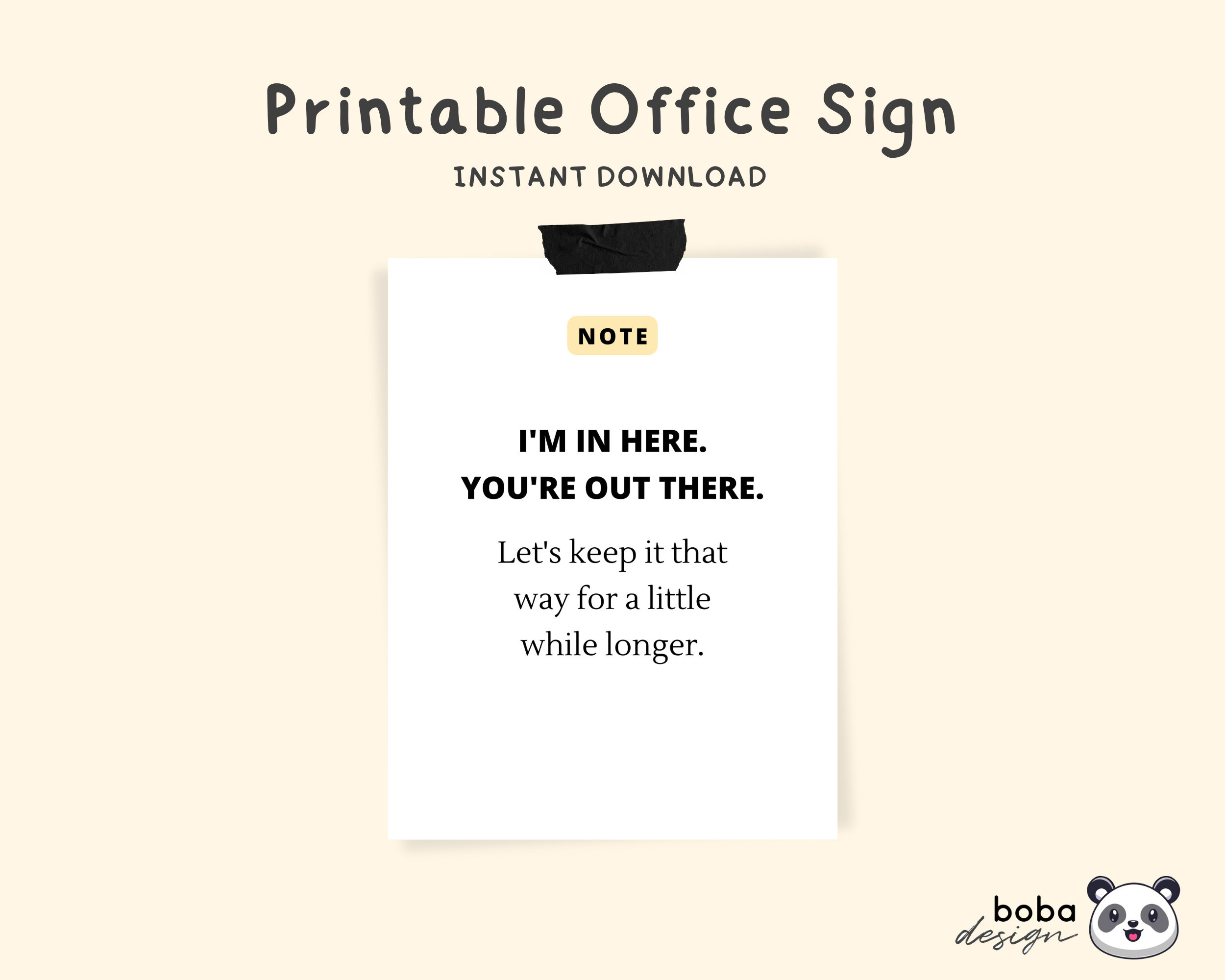 Office Signs Do Not Disturb Printable I&amp;#039;M In Here And You&amp;#039;Re Out regarding Free Printable Funny Office Signs