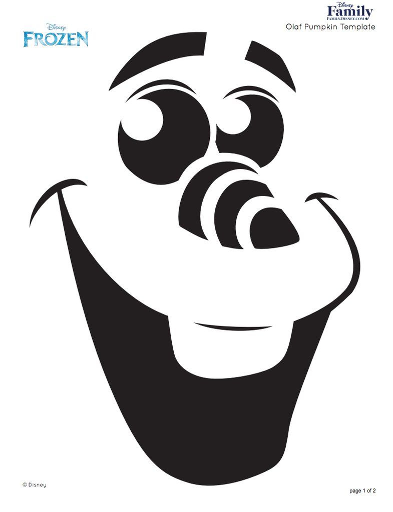 Olaf | Disney Pumpkin, Pumpkin Stencil, Disney Pumpkin Stencils regarding Free Printable Lightning Mcqueen Pumpkin Stencil