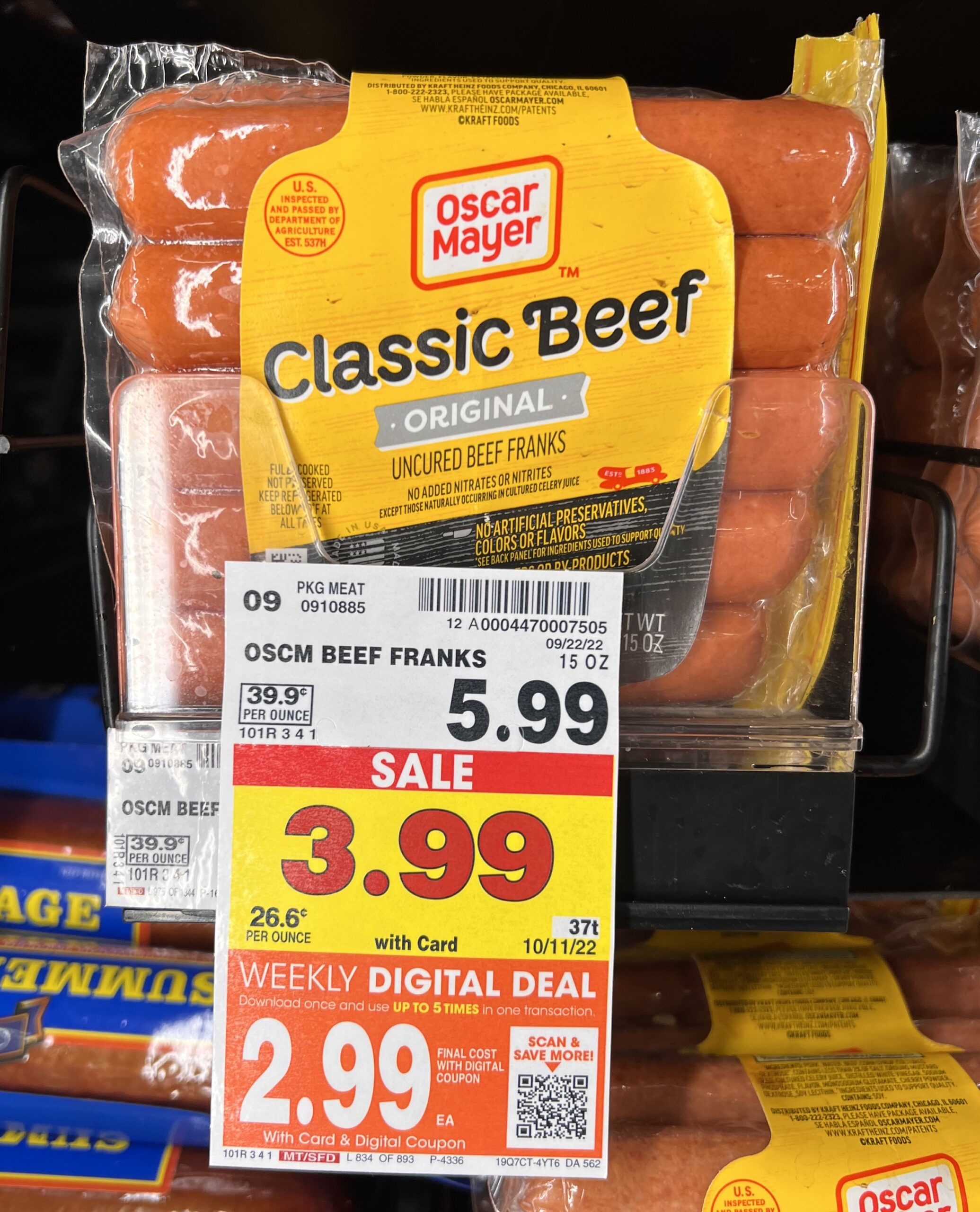 Oscar Mayer Beef Hot Dogs As Low As $2.74! - Kroger Krazy intended for Free Printable Oscar Mayer Coupons