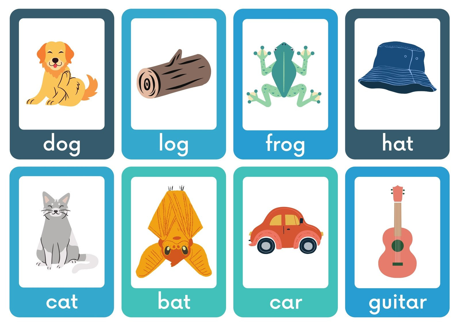 Page 9 - Free Printable Flashcard Templates You Can Customize | Canva regarding Free Printable Rhyming Words Flash Cards