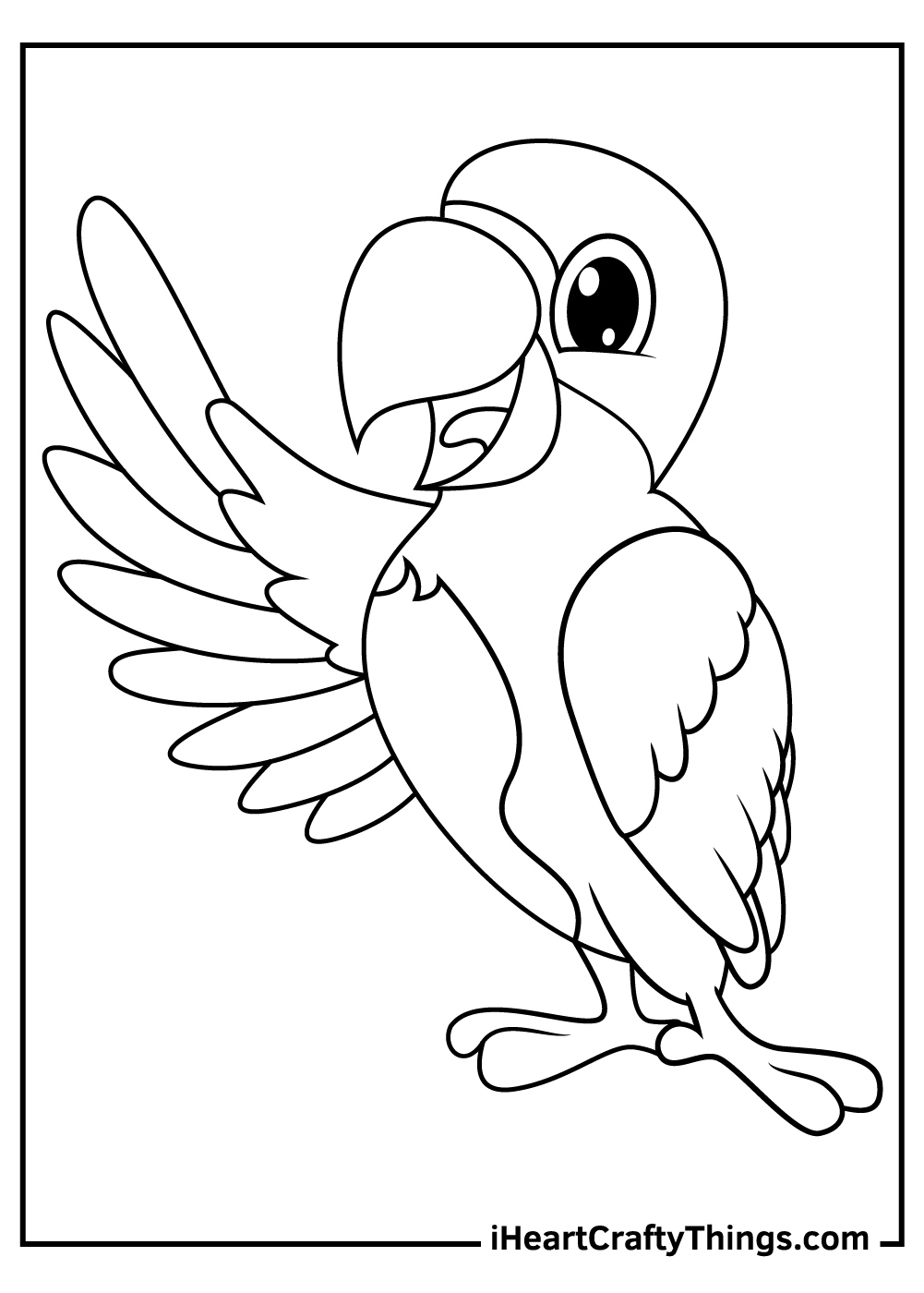 Parrots Coloring Pages (100% Free Printables) with Free Printable Parrot Coloring Pages