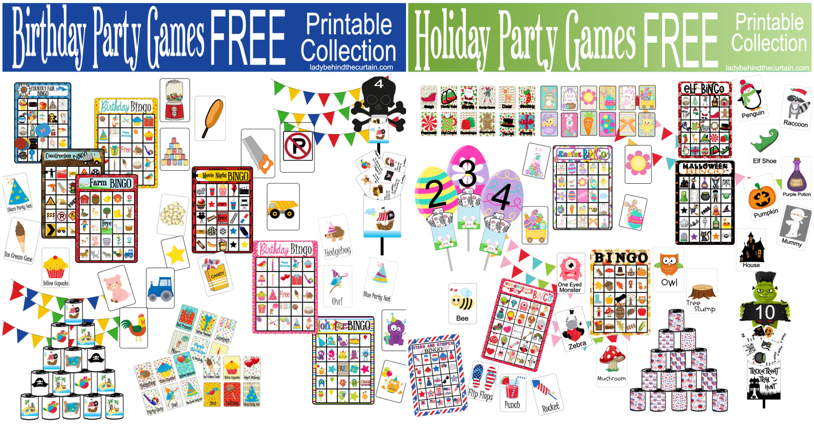 Party Game Printable Collections Archives - Lady Behind The Curtain in Free Printable Group Games