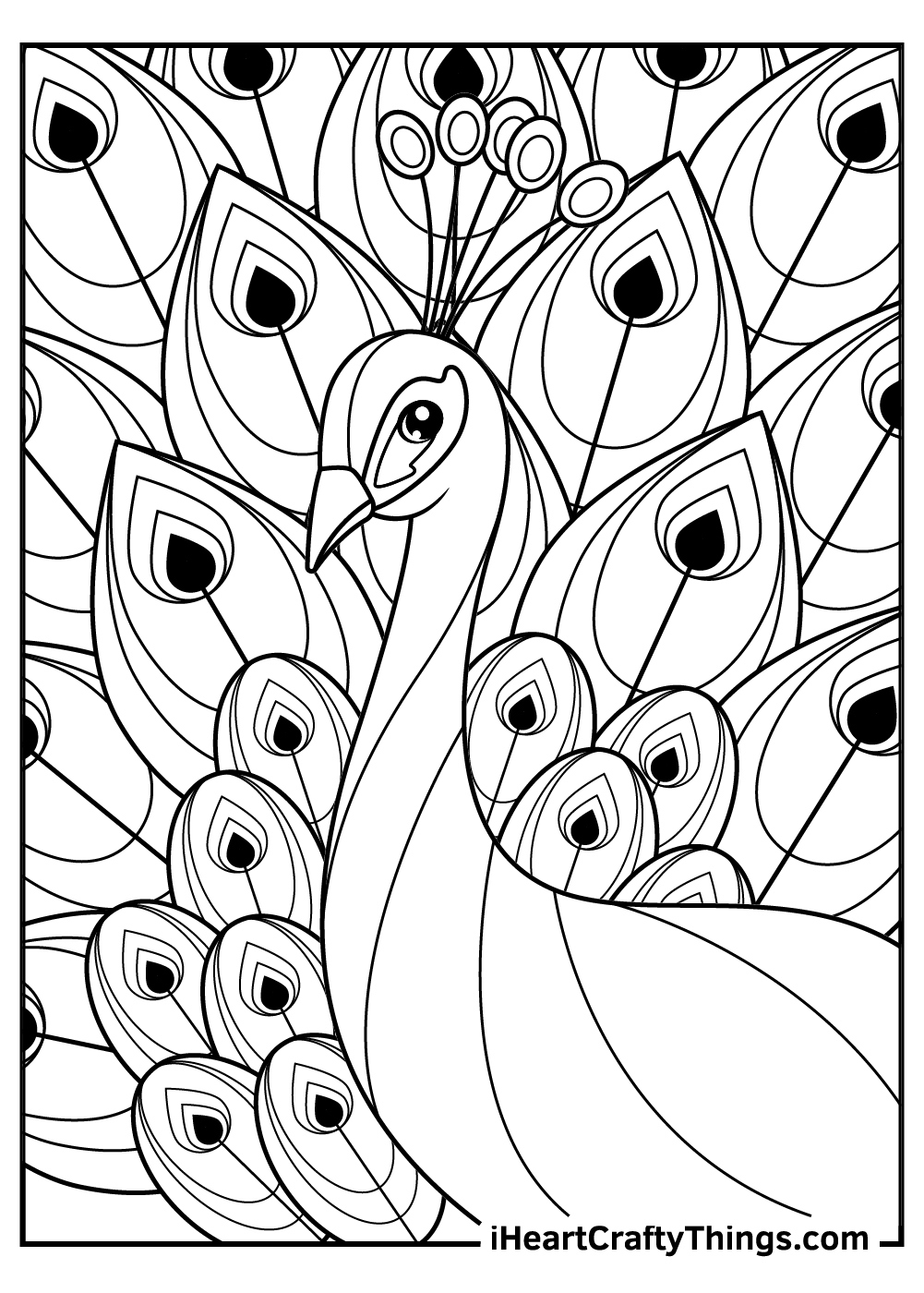 Peacocks Coloring Pages (100% Free Printables) regarding Free Printable Peacock Pictures