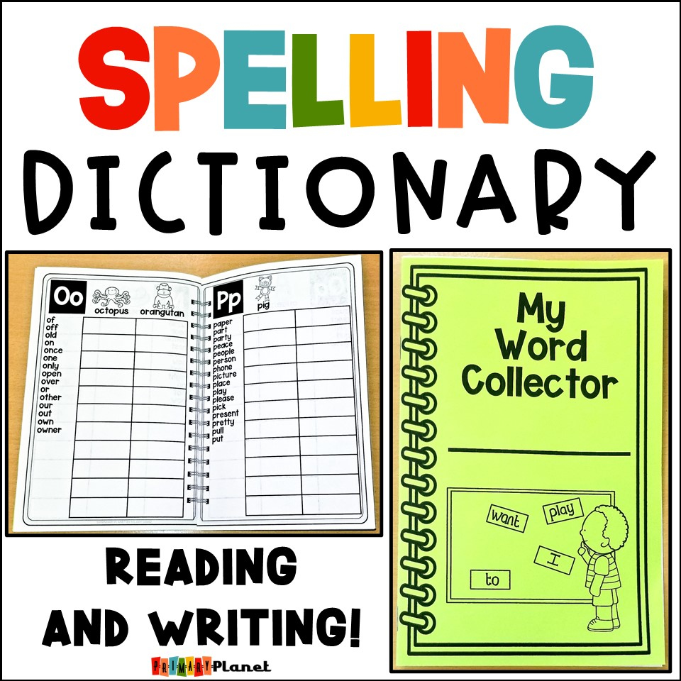 Personal Dictionaries - Fun Spelling Dictionary For Independent Writers - Primary Planet pertaining to My Spelling Dictionary Printable Free