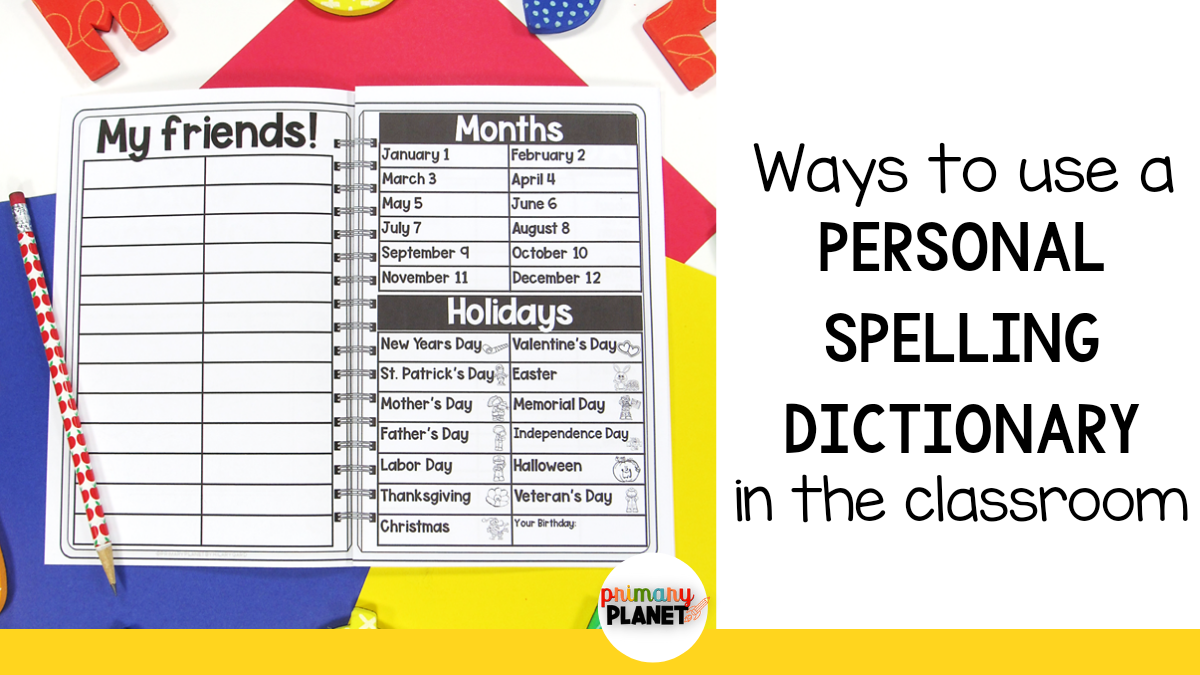 Personal Spelling Dictionary Book regarding My Spelling Dictionary Printable Free