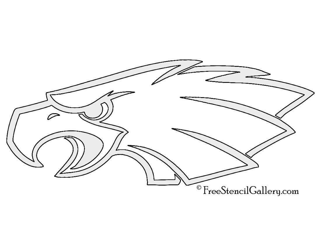 Philadelphia Eagles Stencil | Diy Halloween Party intended for Printable Nfl Pumpkin Carving Patterns Free