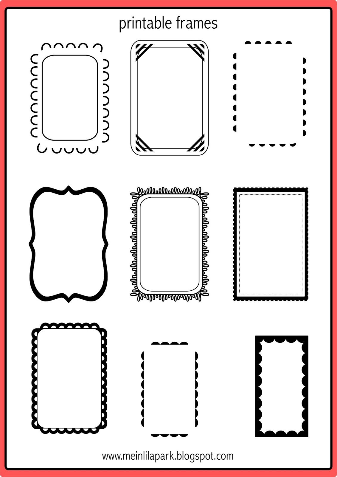 Pin On Free Printables ✄ And More pertaining to Free Printable Photo Frames