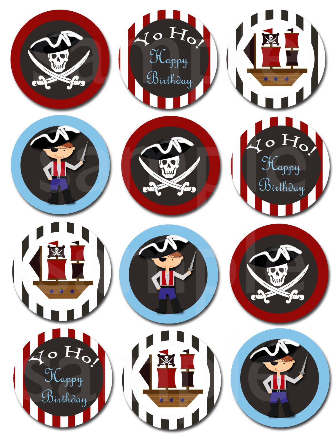 Pinsherrill Darby On Piracy | Pirate Birthday, Pirate Birthday with regard to Free Printable Pirate Cupcake Toppers