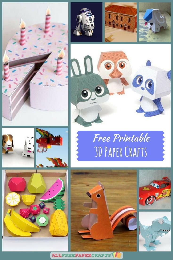 Pinterest regarding Printable Paper Crafts Free