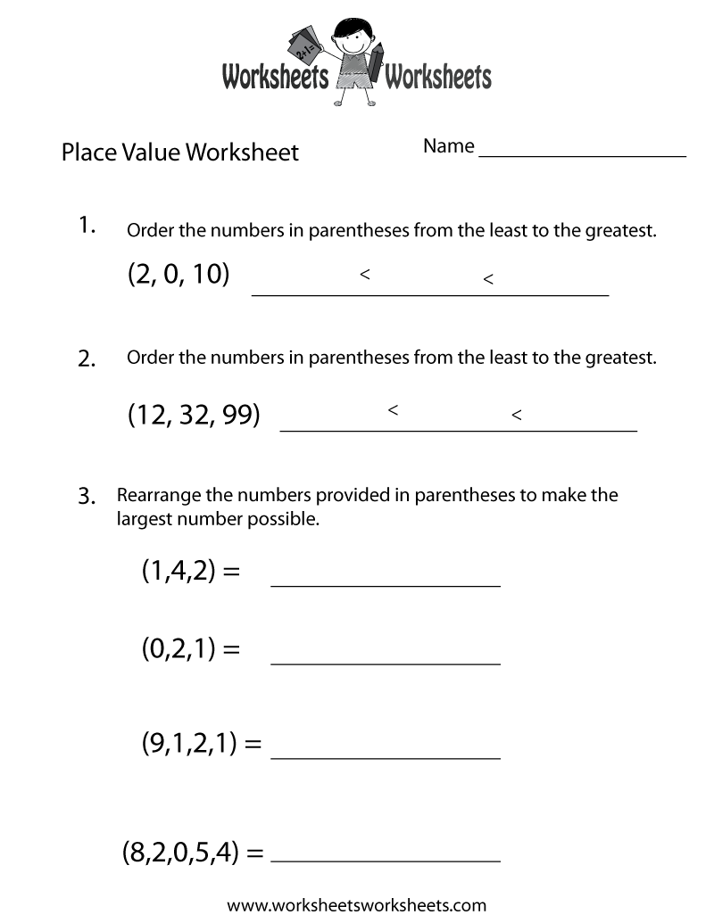 Place Value Test Worksheet | Worksheets Worksheets regarding Homeschooling Paradise Free Printable Math Worksheets Third Grade