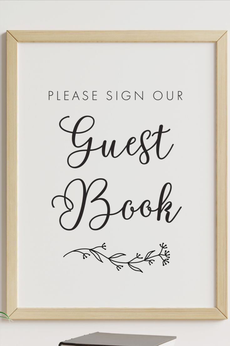 Please Sign Our Guestbook Free Printable Sign | Guest Book Sign in Please Sign Our Guestbook Free Printable