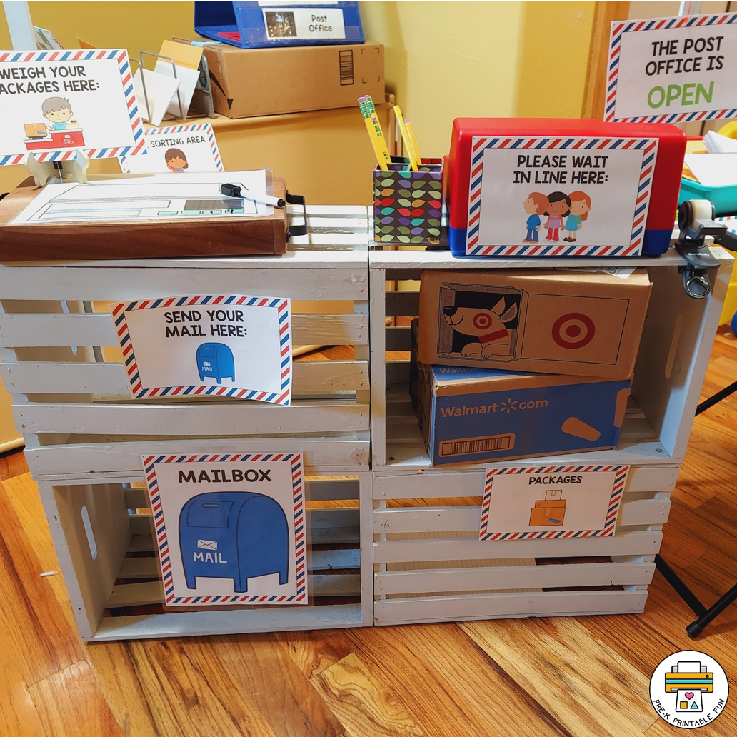 Post Office Dramatic Play Pack - Pre-K Printable Fun regarding Post Office Dramatic Play Free Printables