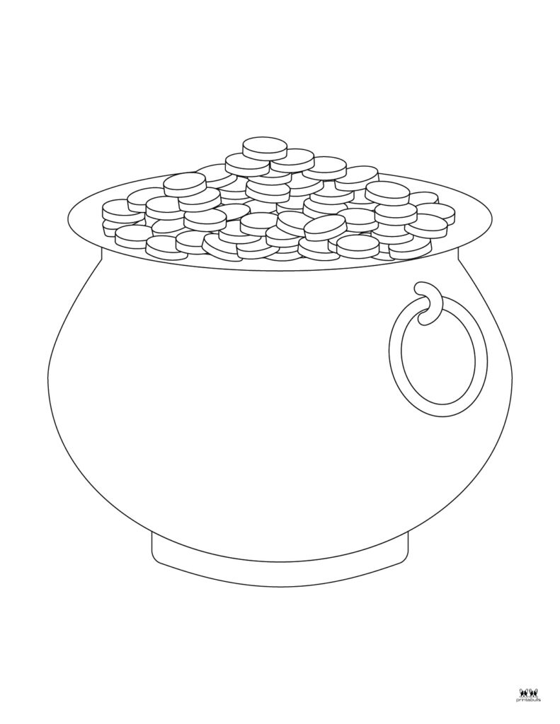 Pot Of Gold Templates &amp;amp; Coloring Pages - 33 Pages | Printabulls pertaining to Free Printable Pot of Gold Coloring Pages