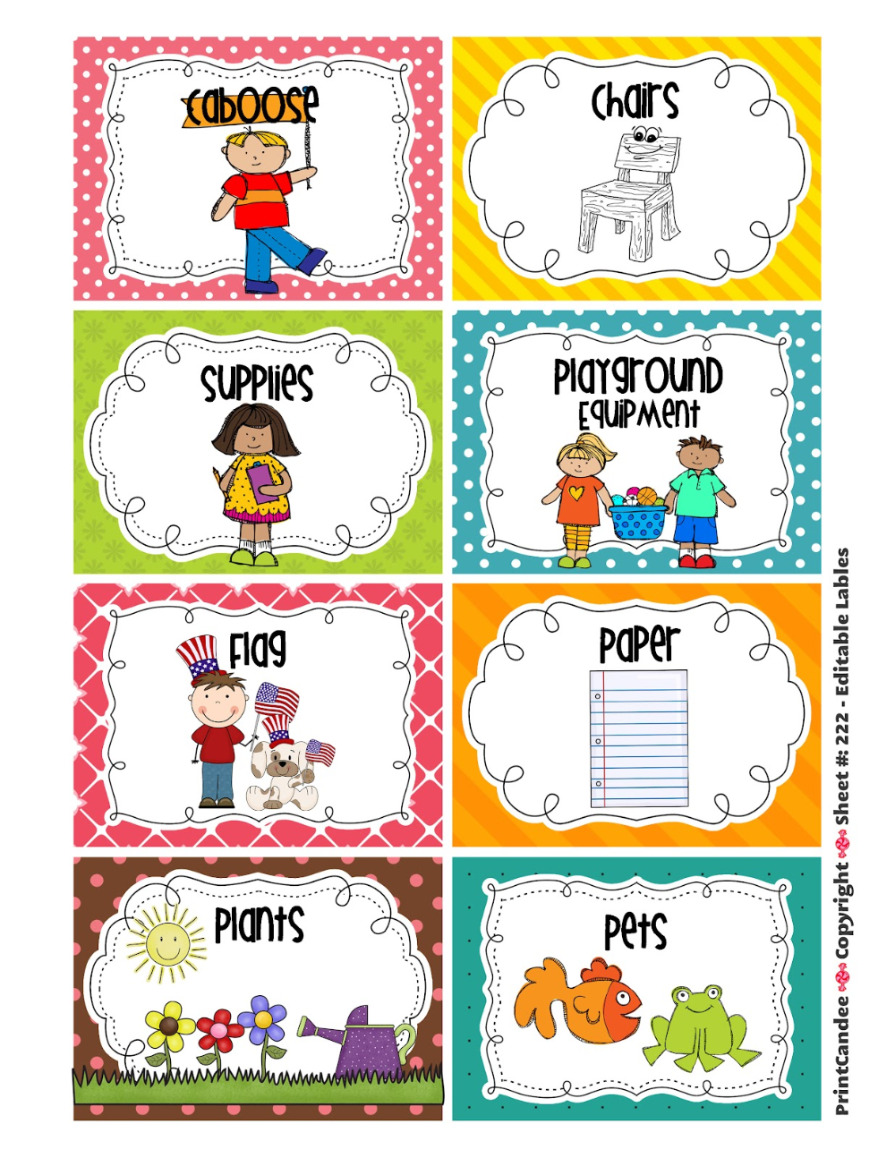 Preschool Classroom Helper Clipart with Preschool Classroom Helper Labels Free Printable