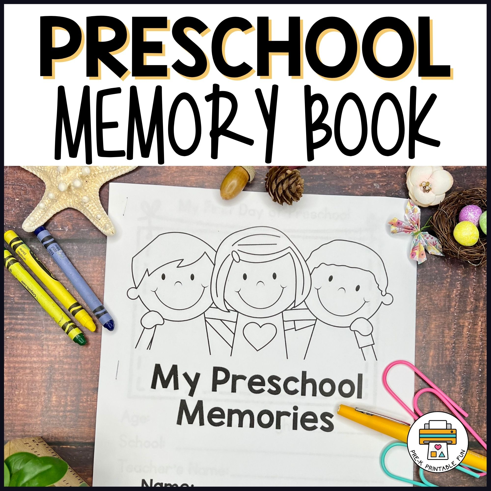 Preschool Memory Book throughout Free Printable Preschool Memory Book