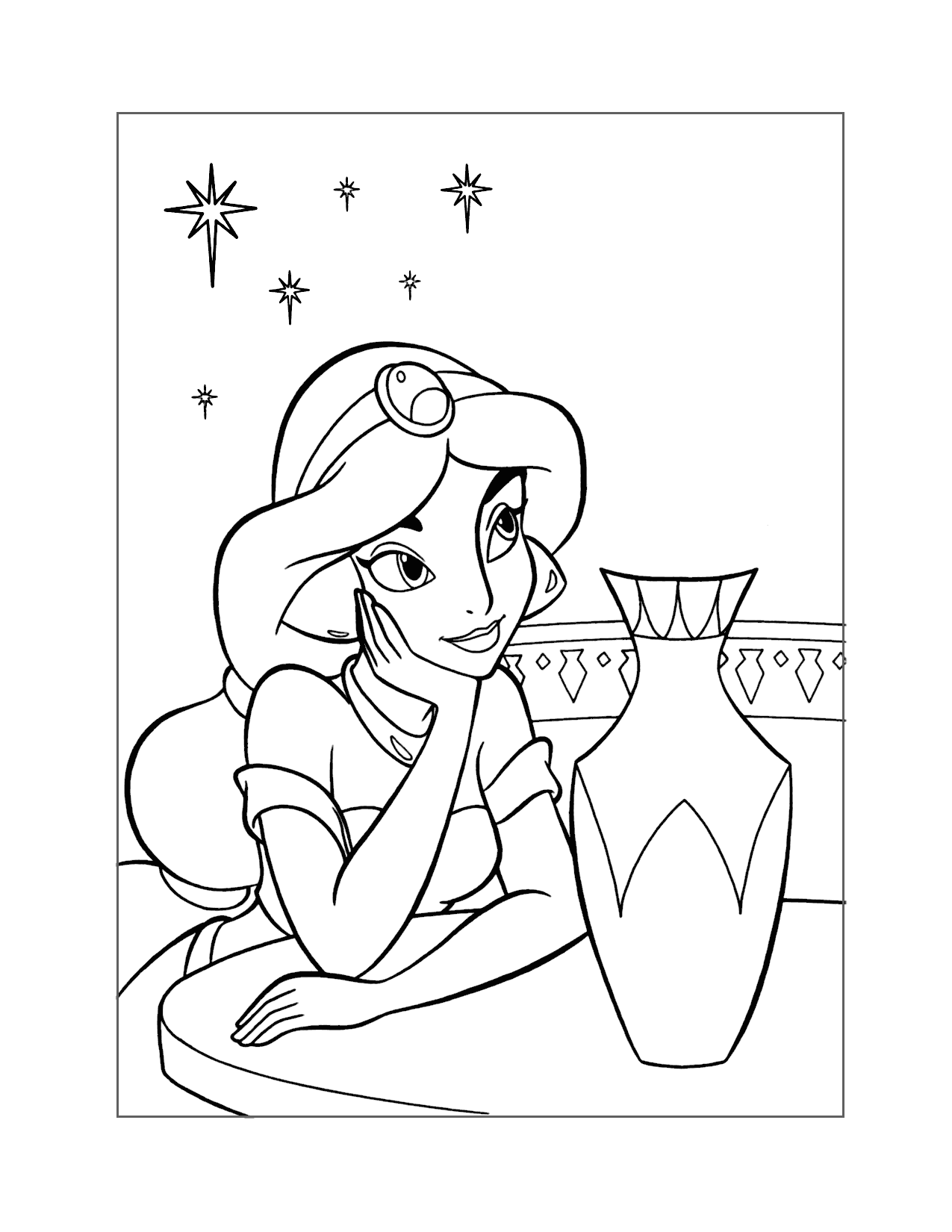 Princess Jasmine Coloring Pages – Printable Coloring Pages within Free Printable Princess Jasmine Coloring Pages