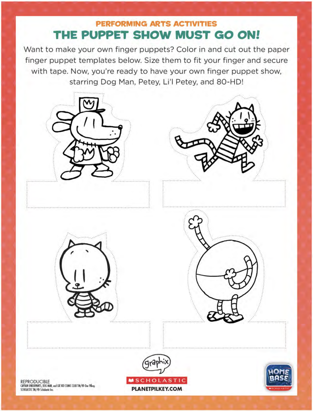 Printable Activities | Dav Pilkey | Scholastic within Scholastic Free Printables