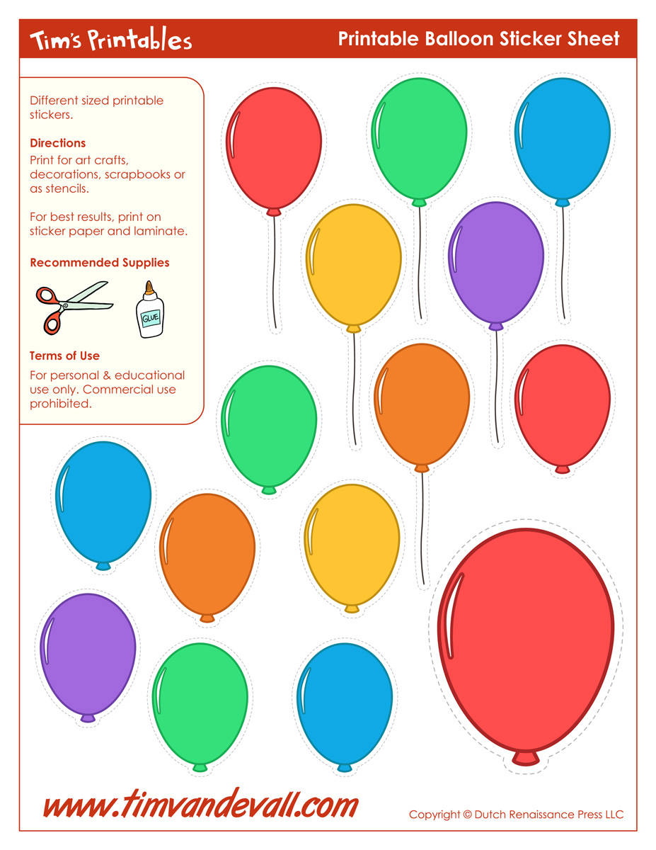 Printable Balloon Template | Birthday Printables – Tim&amp;#039;S Printables regarding Free Printable Pictures of Balloons