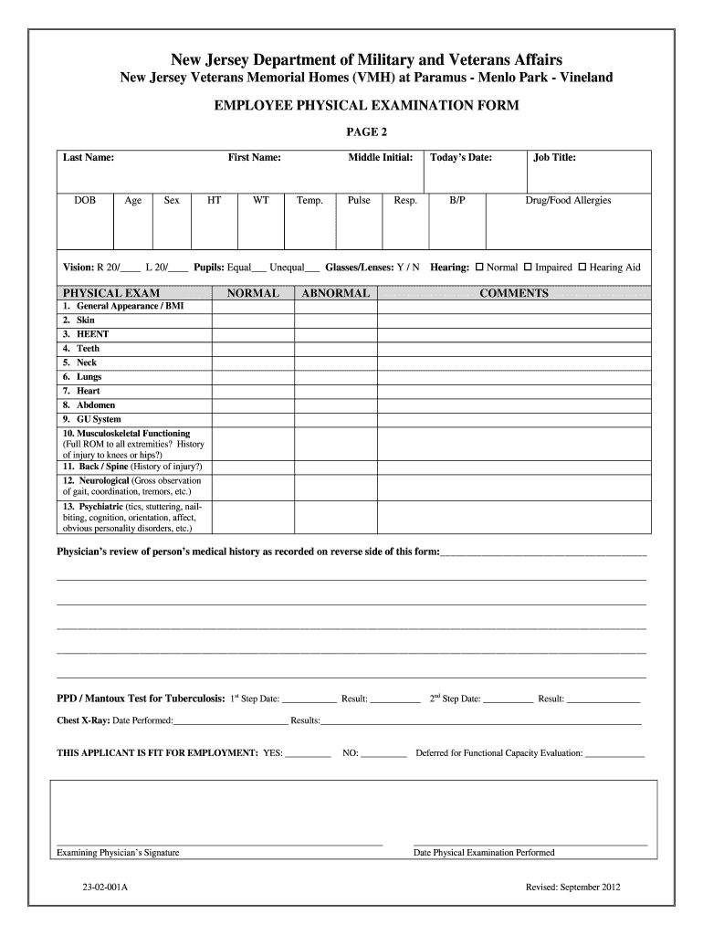 Printable Basic Physical Exam Form Pdf - Fill Online, Printable regarding Free Printable Physical Exam Forms