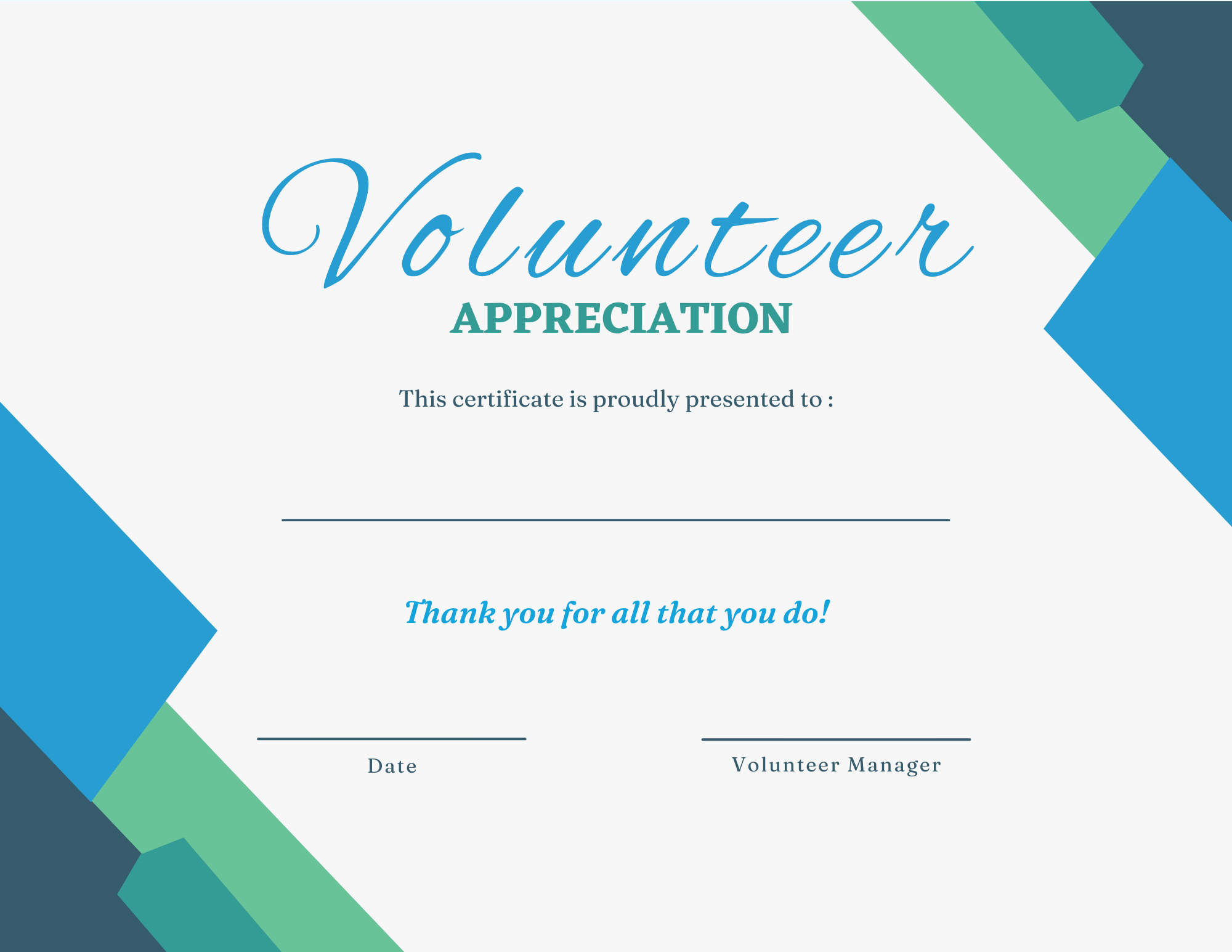 Printable Certificates For Volunteer Appreciation | Signup with regard to Free Printable Volunteer Certificates of Appreciation