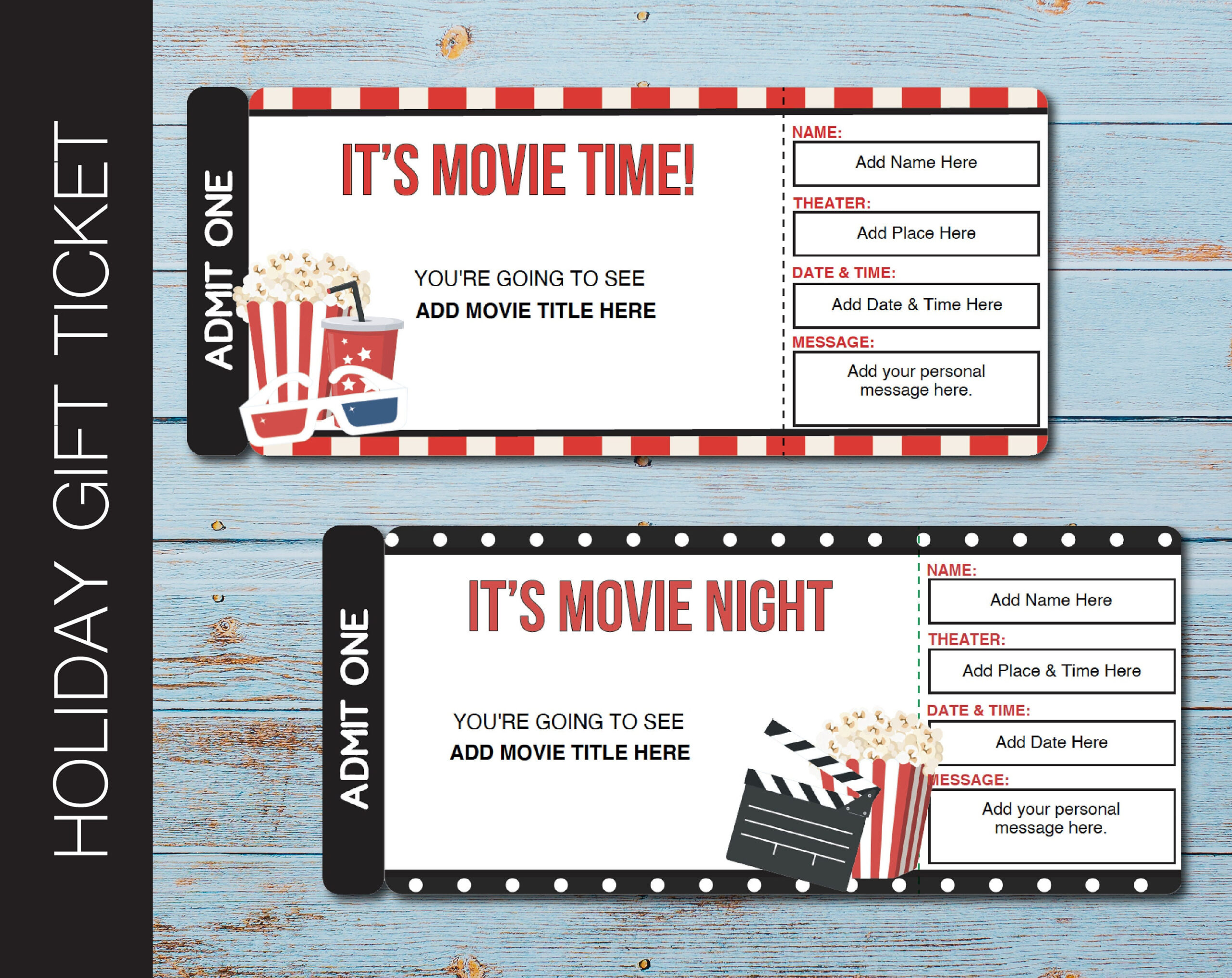 Printable Movie Tickets - Etsy.de with regard to Free Printable Movie Tickets