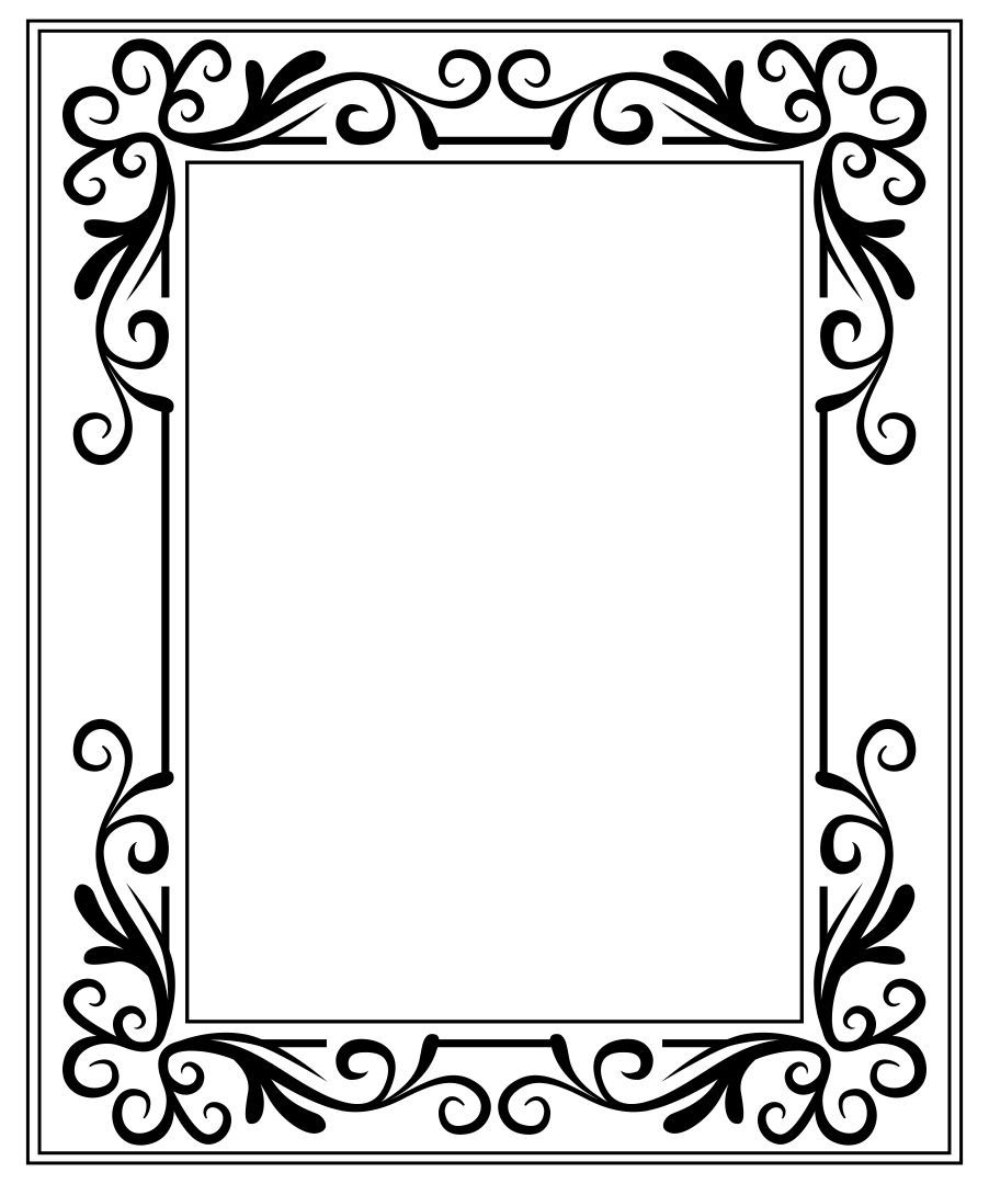 Printable Picture Frame Coloring Pages with regard to Free Printable Photo Frames