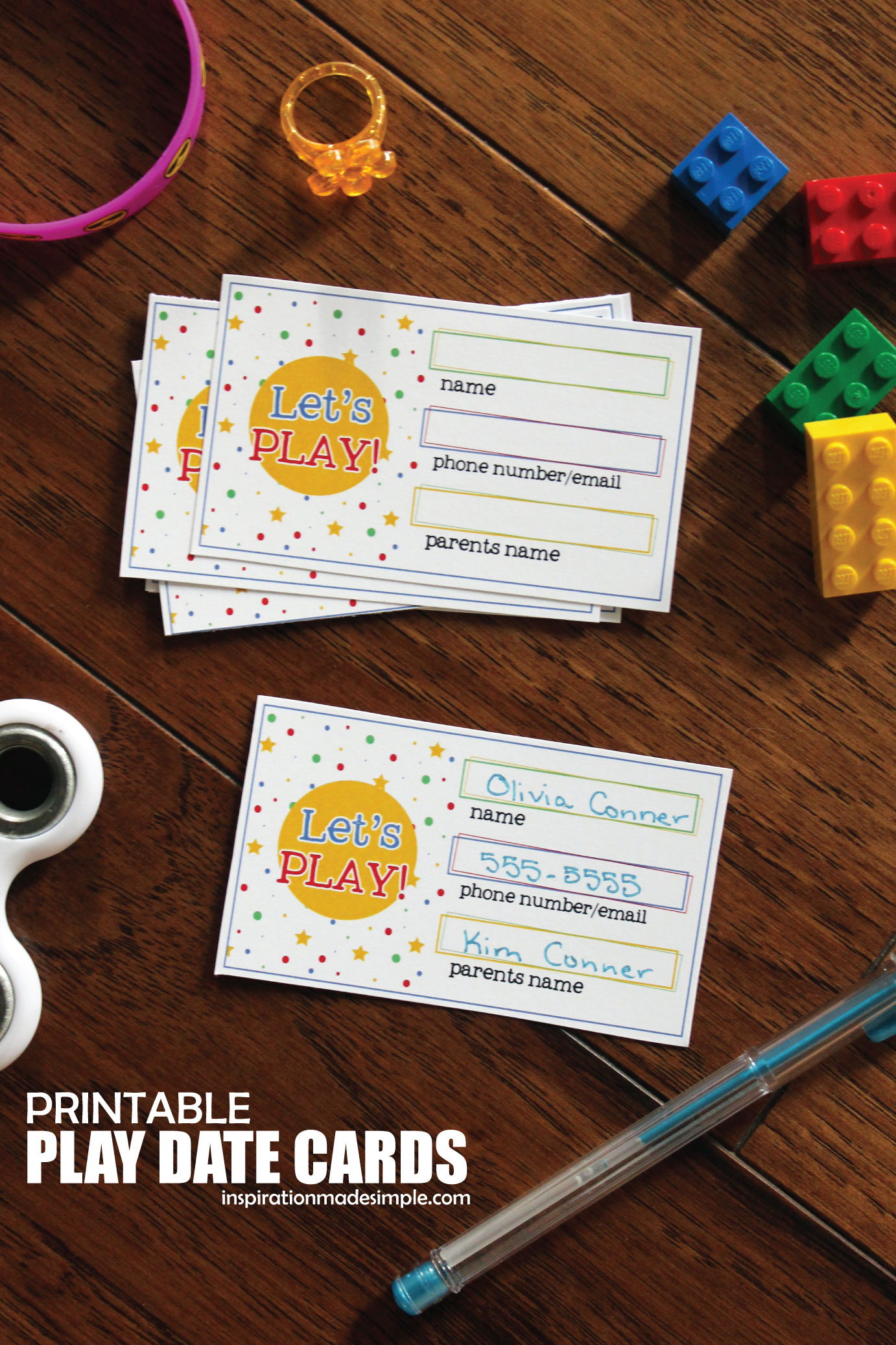 Printable Play Date Cards For Kids - Inspiration Made Simple with Free Printable Play Date Cards