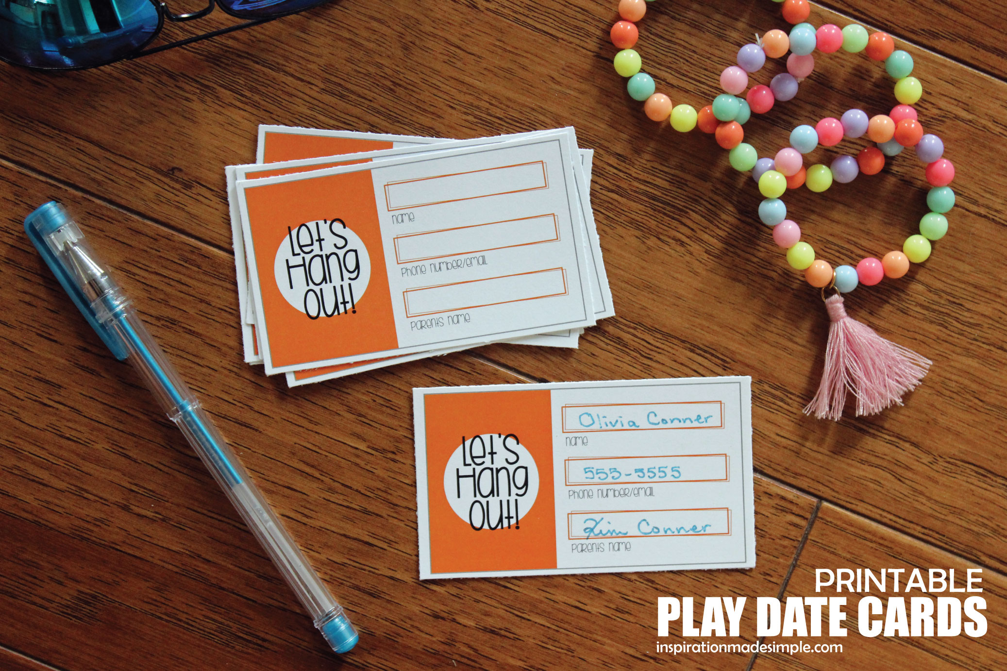 Printable Play Date Cards For Kids - Inspiration Made Simple within Free Printable Play Date Cards