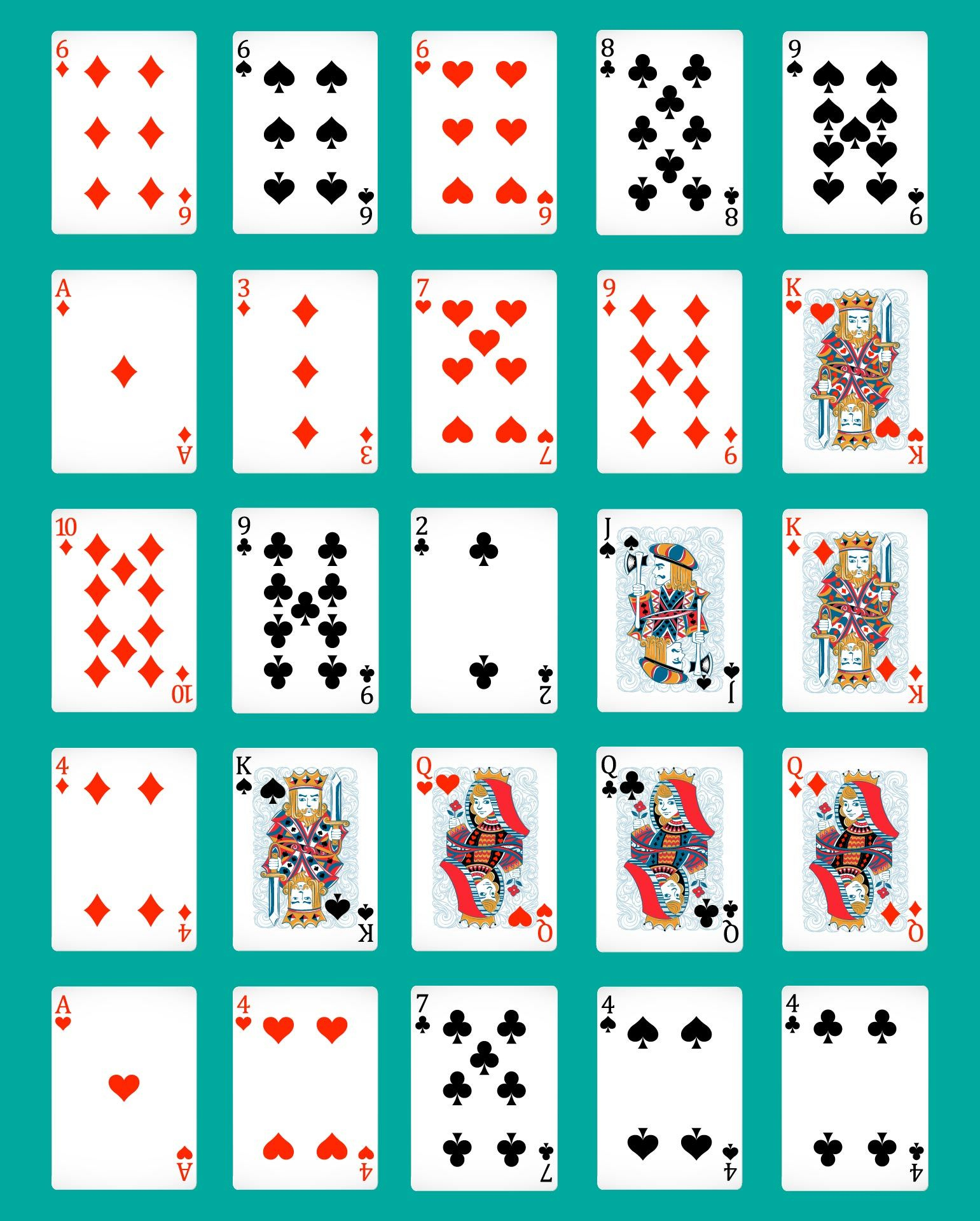 Printable Pokeno Board Game Instructions | Printable Playing Cards inside Free Printable Pokeno Game Cards