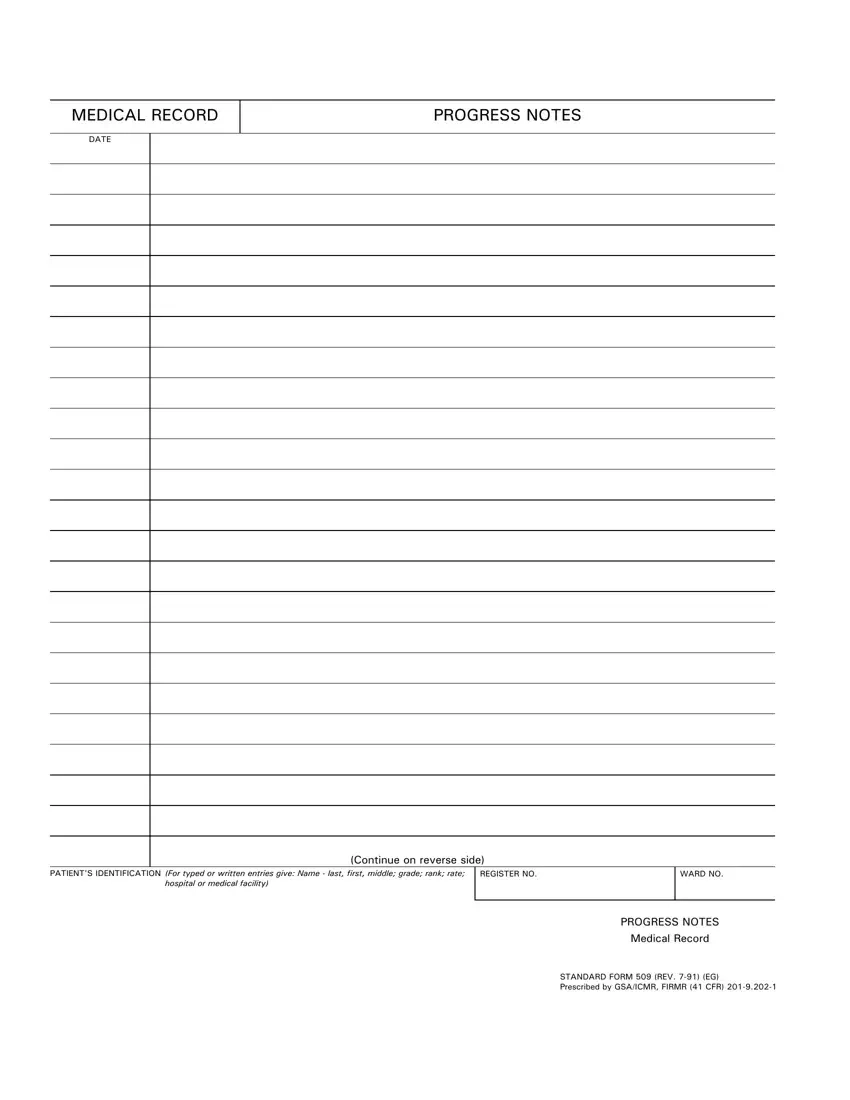 Printable Progress Notes ≡ Fill Out Printable Pdf Forms Online intended for Free Printable Progress Notes