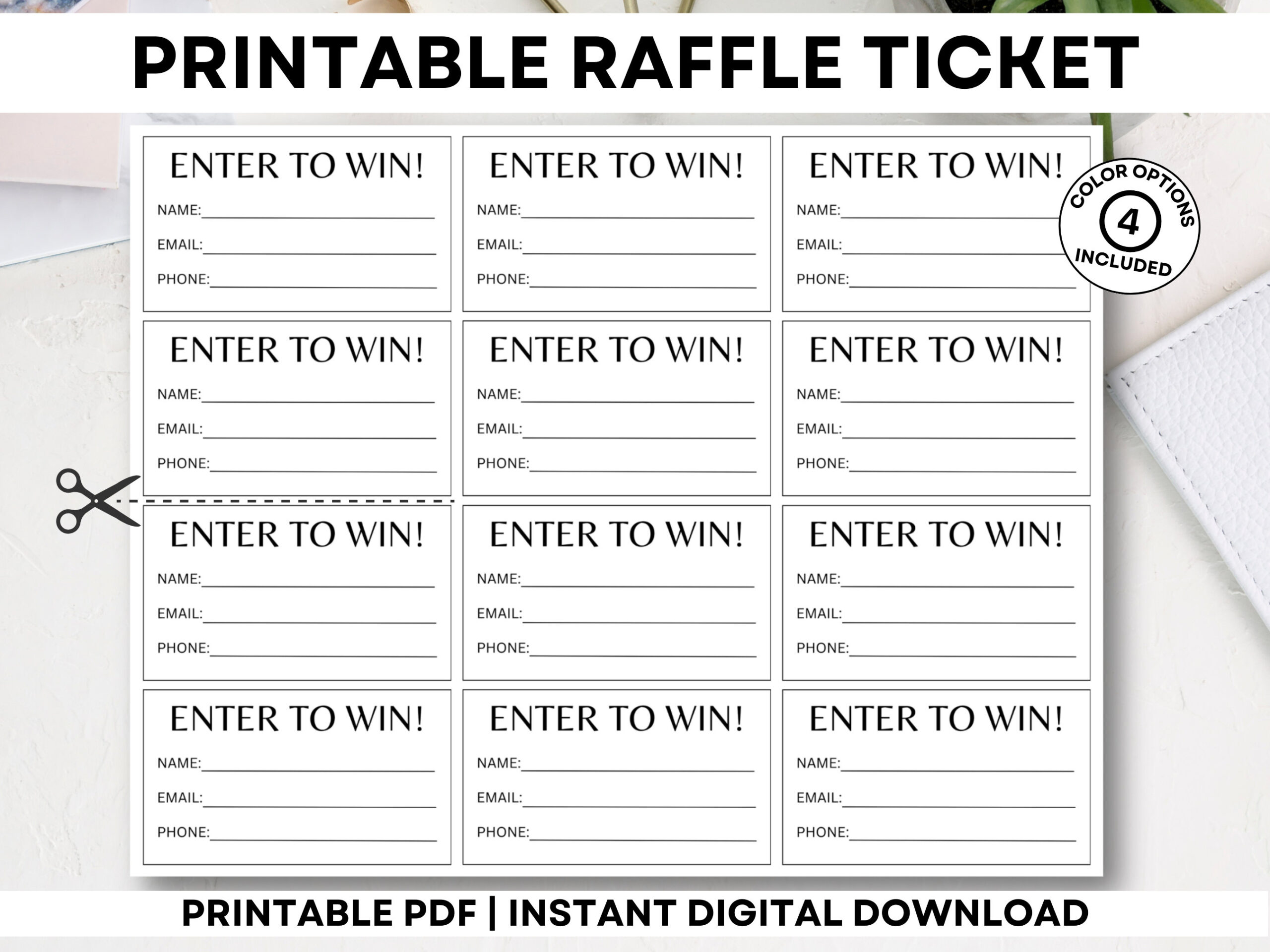 Printable Raffle Tickets, Enter To Win Tickets, Printable Enter To pertaining to Free Printable Raffle Tickets