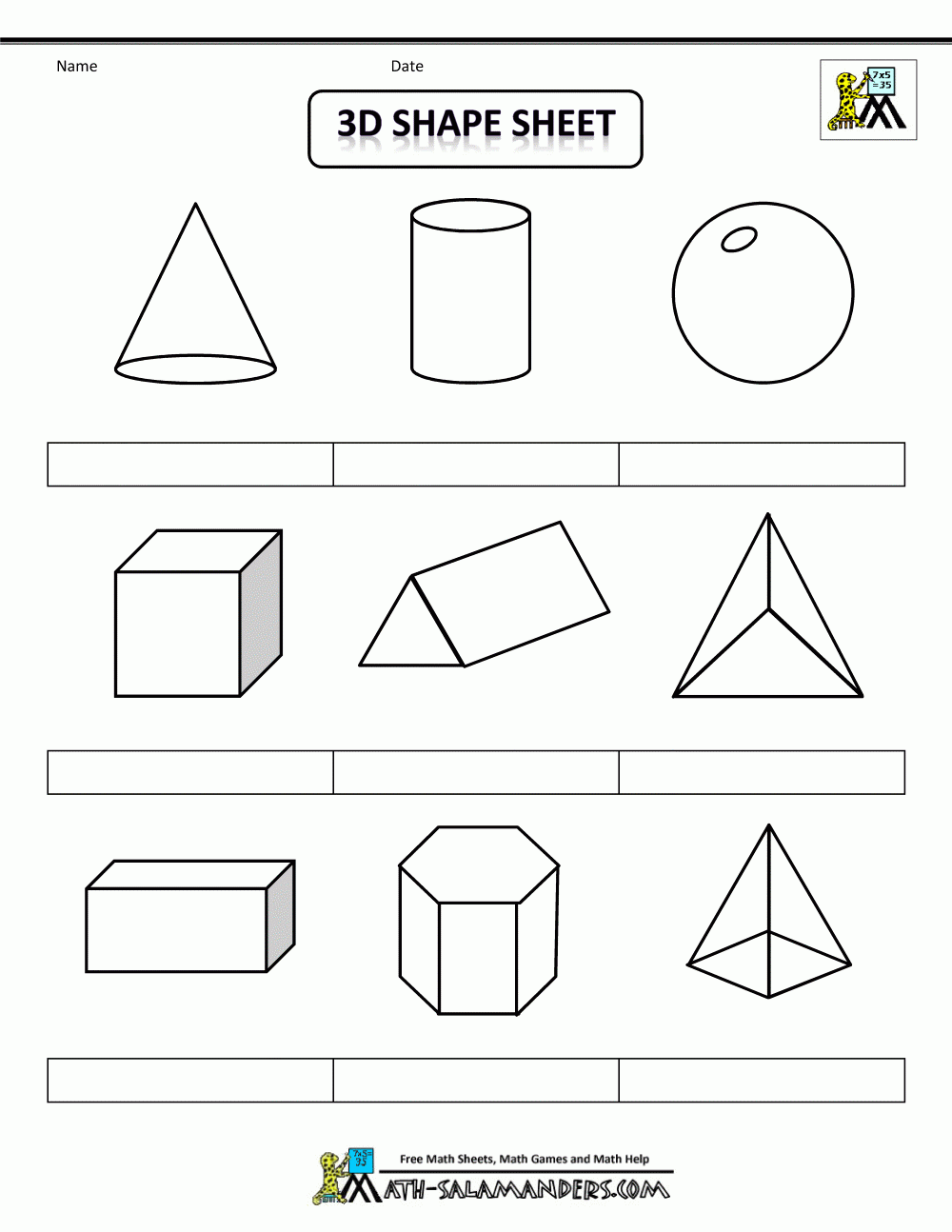 Printable Shapes 2D And 3D throughout Free Printable Geometric Shapes