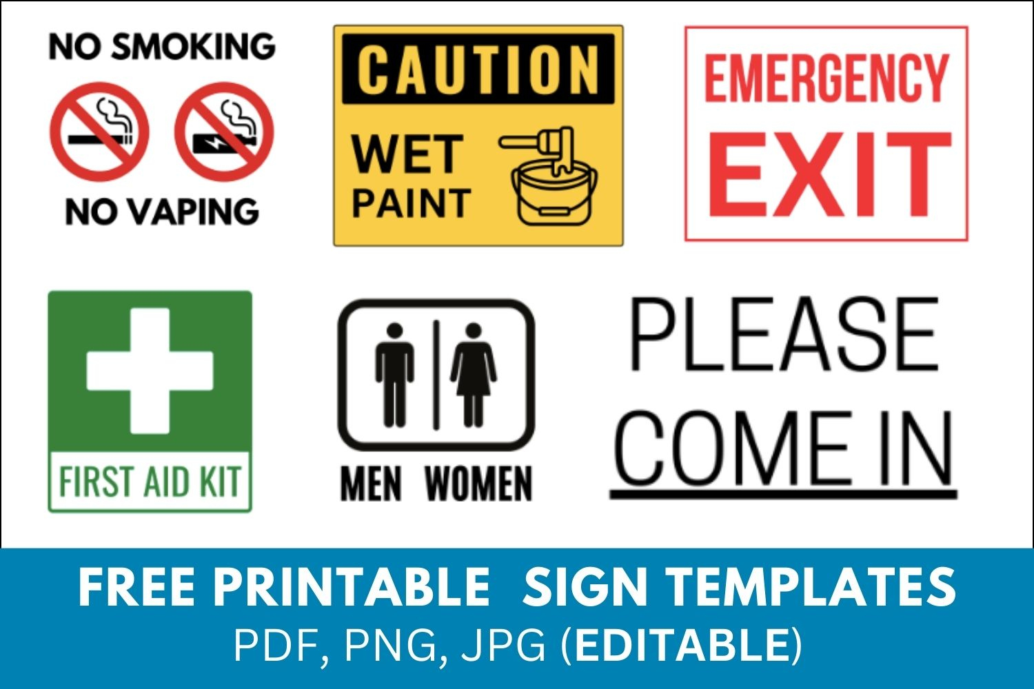 Printable Sign Templates: Free Pdf Downloads in Free Printable Signs