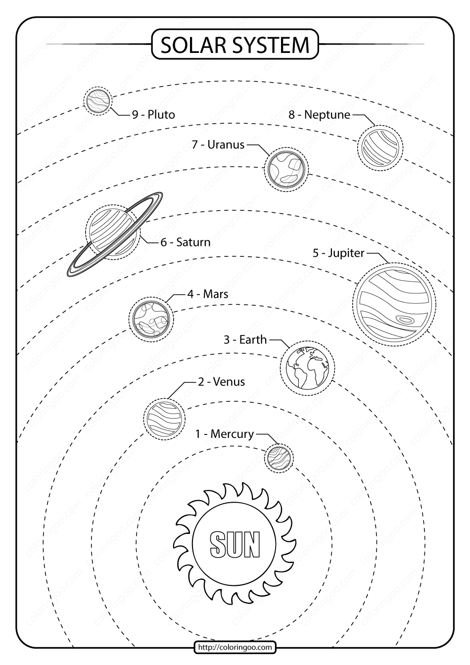 Printable Solar System Drawing Worksheet within Free Printable Solar System Worksheets