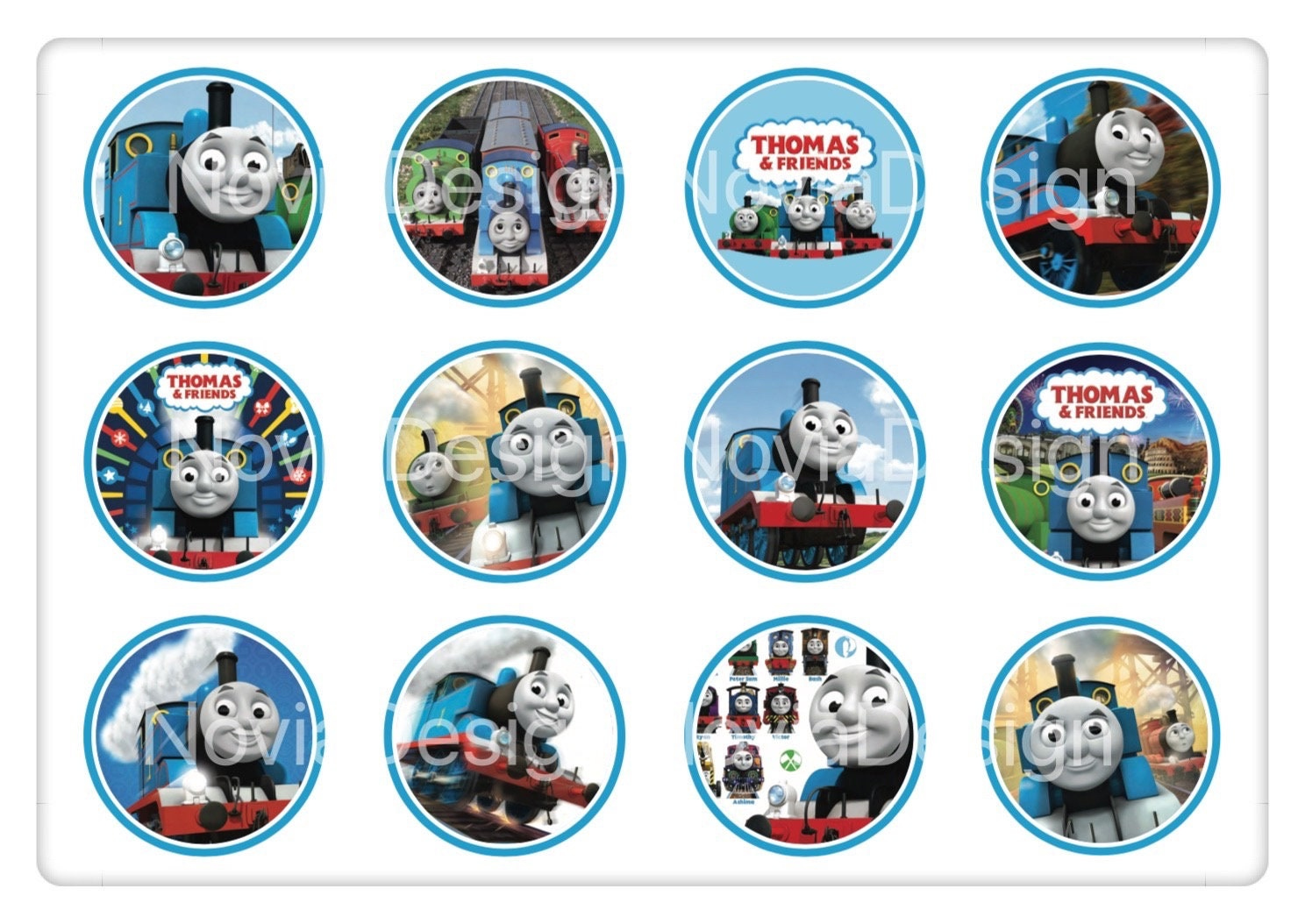 Printable Thomas &amp;amp; Friends Cupcake Toppers: Cupcake Picks intended for Free Printable Thomas the Train Cupcake Toppers