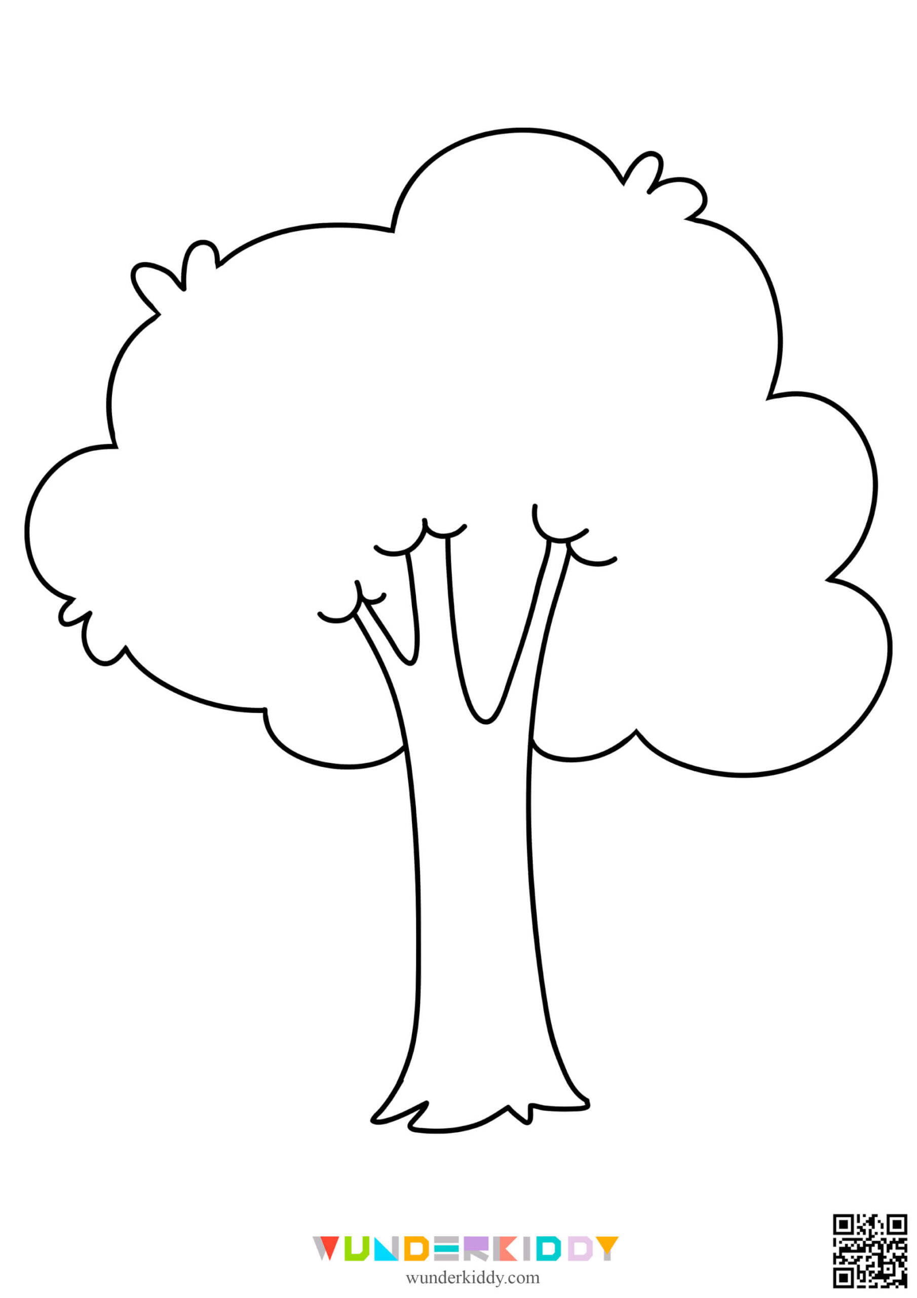 Printable Tree Template For Craft And Coloring Pages For Kids with Free Printable Tree Template