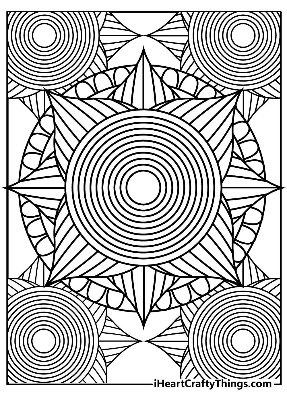 Printable Trippy Coloring Pages (100% Free Printables) intended for Free Printable Trippy Coloring Pages