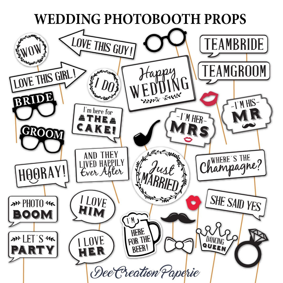 Printable Wedding Photobooth Props Speech Bubble Photobooth Props throughout Free Printable Wedding Photo Booth Props