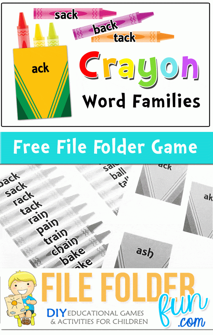 Printable Word Family Game - The Crafty Classroom within Free Printable Word Family Games