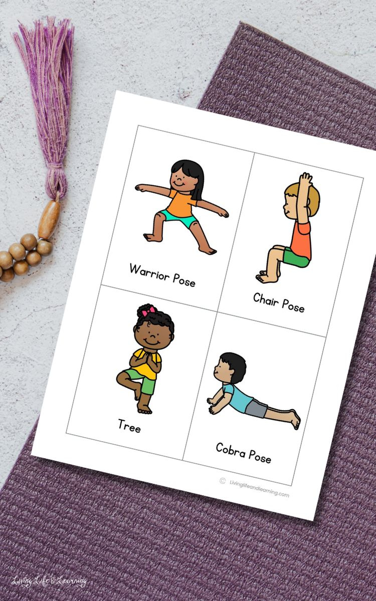 Printable Yoga Cards For Preschoolers inside Free Printable Yoga Poses